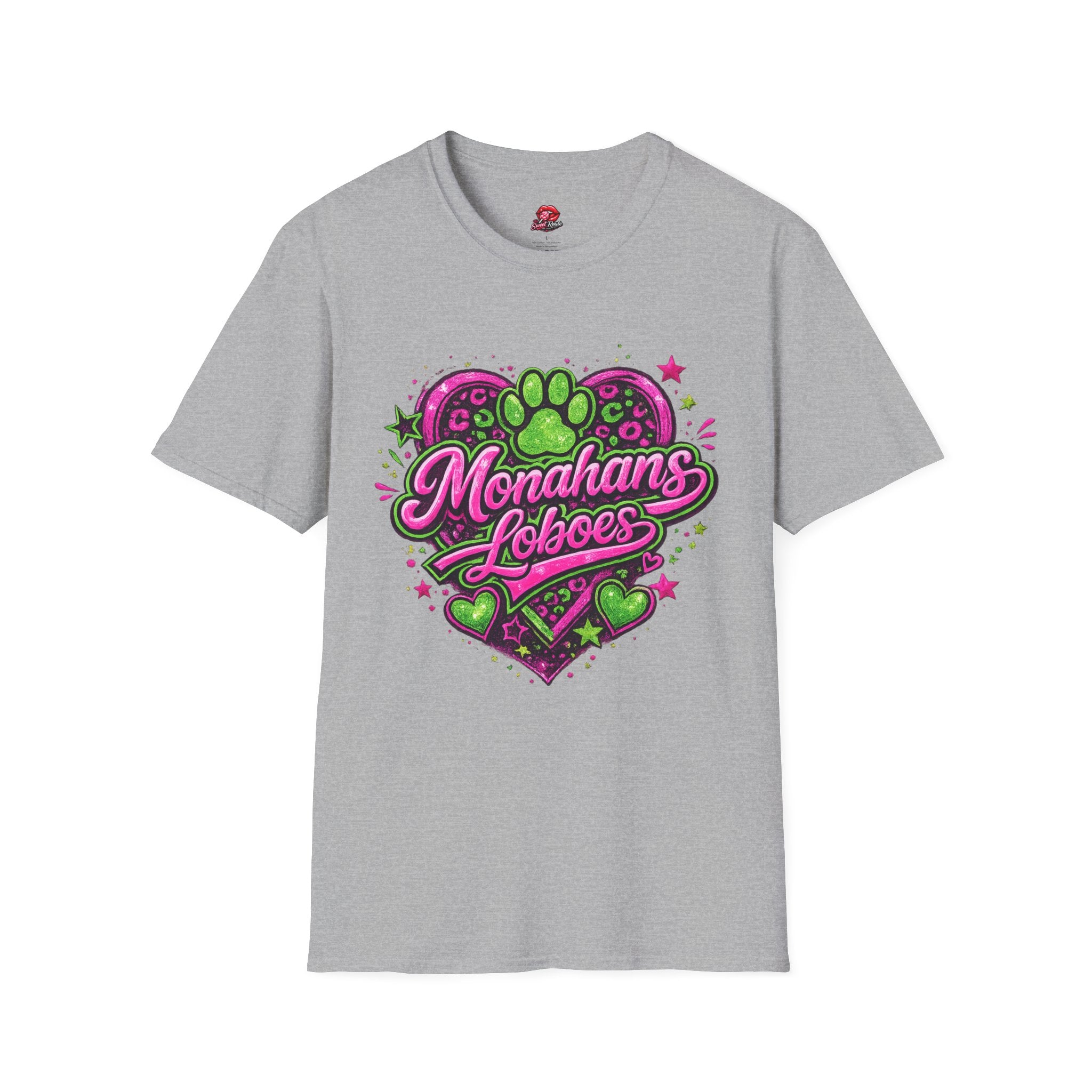 Monahans Loboes Paw Heart T-Shirt