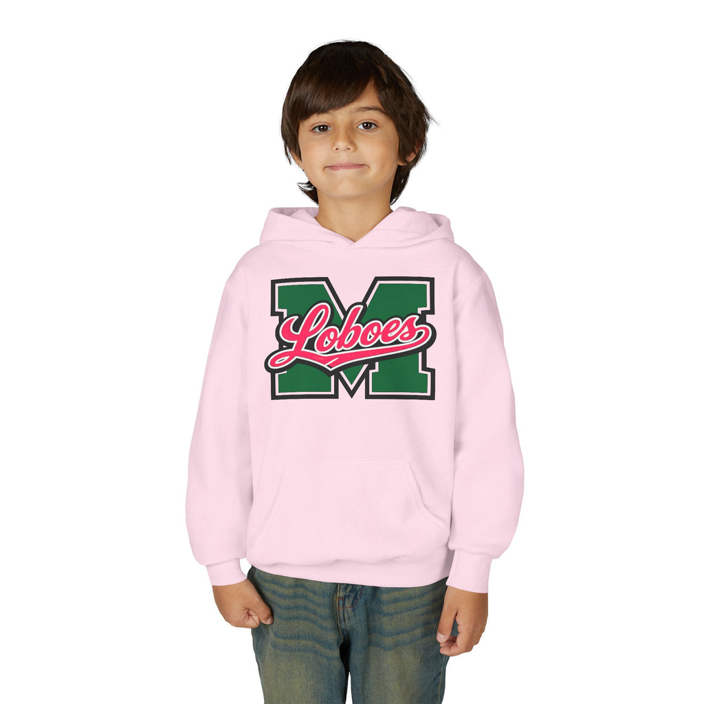 Youth Loboes M Letter Hoodie — Kids School Spirit Sweatshirt