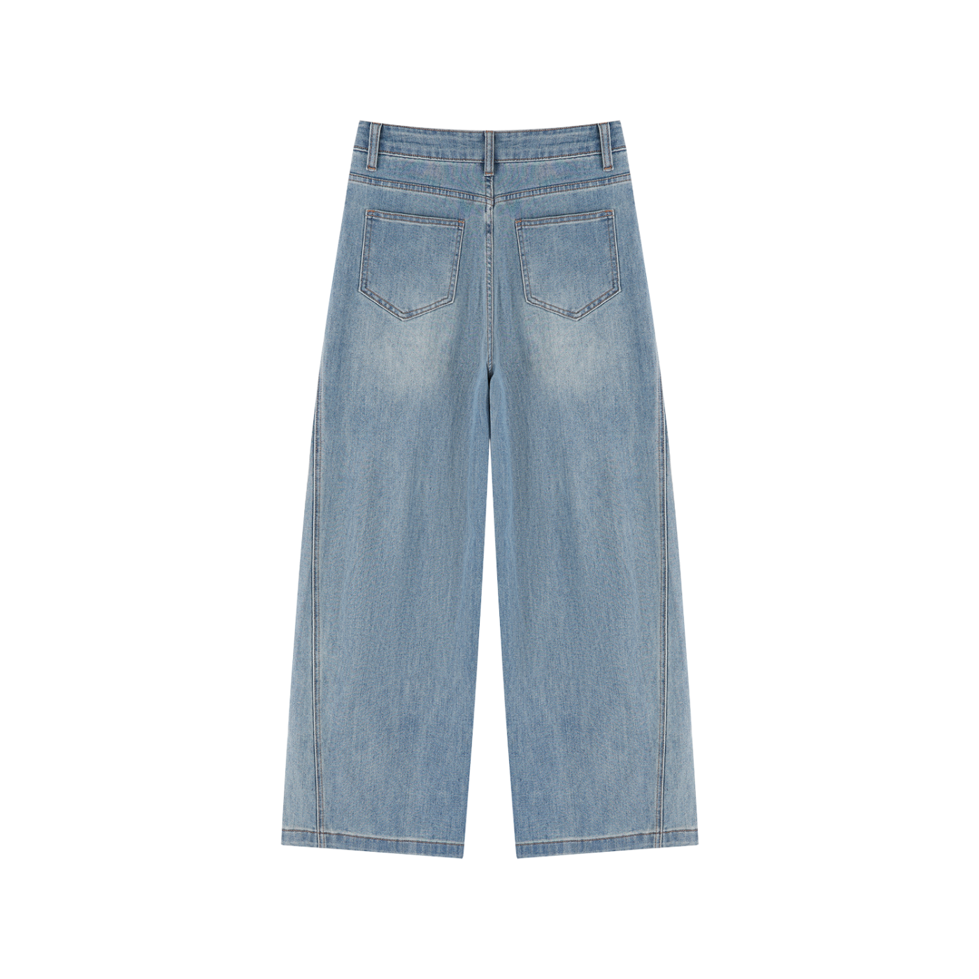 Sweet Route Women’s Vintage Wash High Rise Wide Leg Jeans