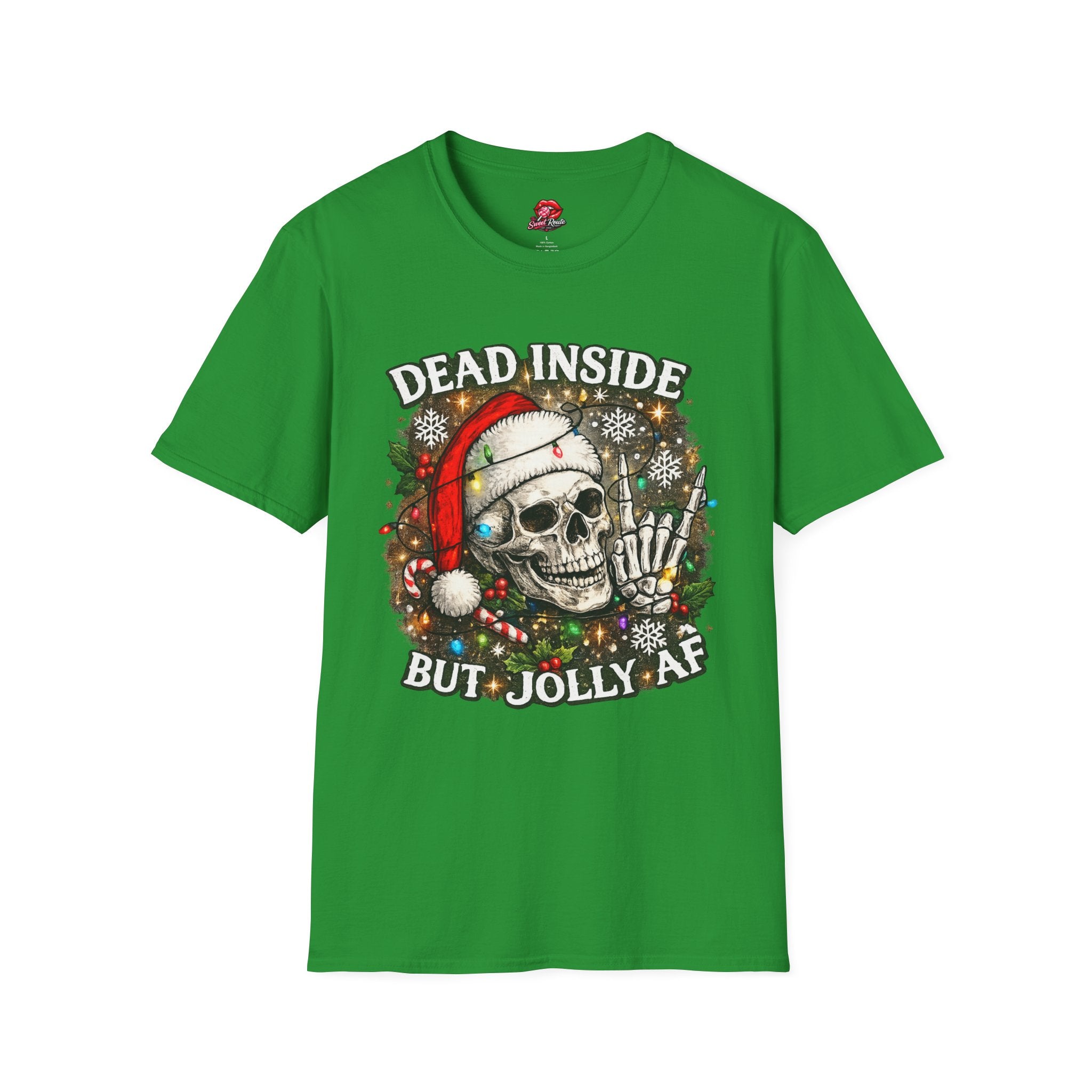 Dead Inside Skull Christmas Tee