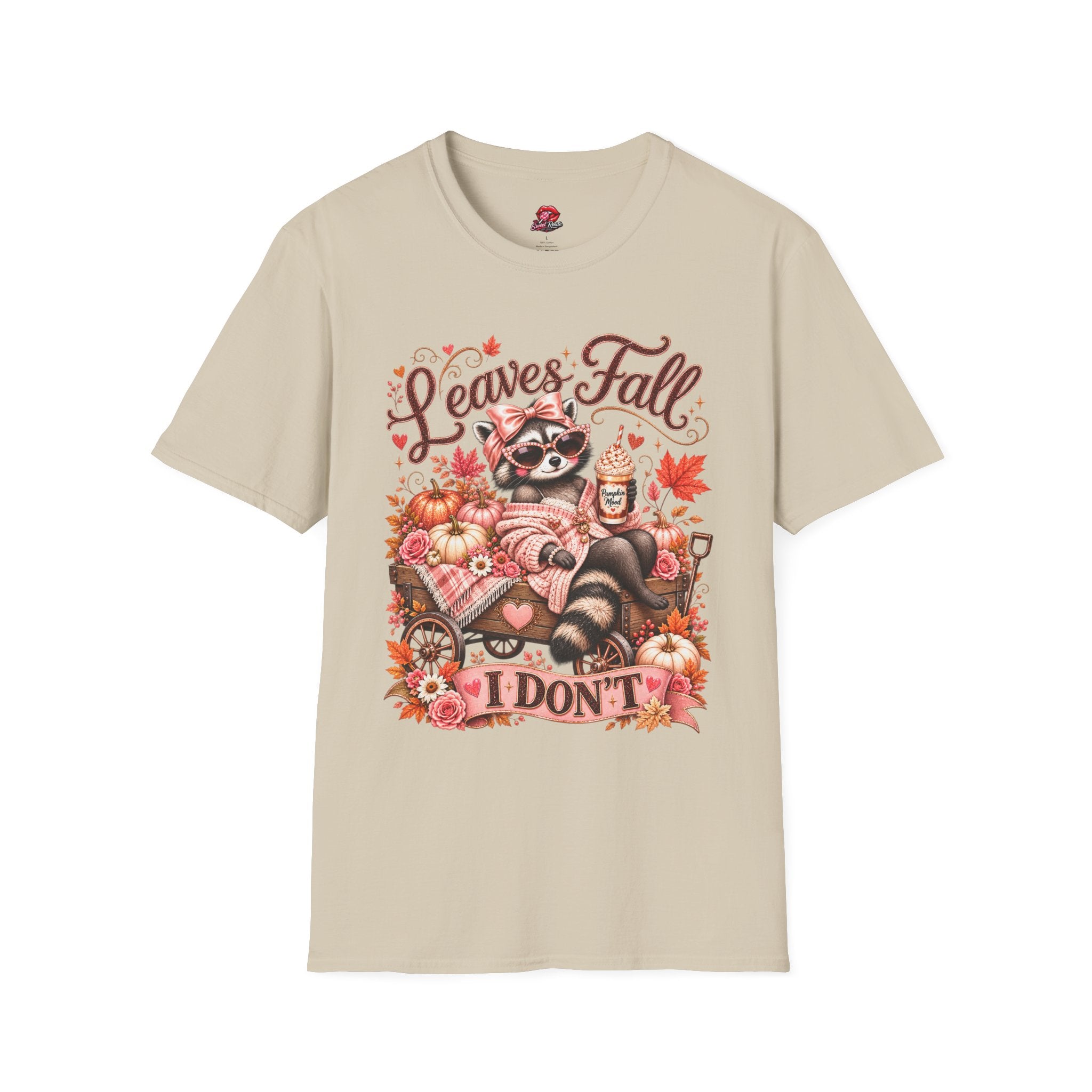 Leaves Fall I Don't Cozy Fall Tee