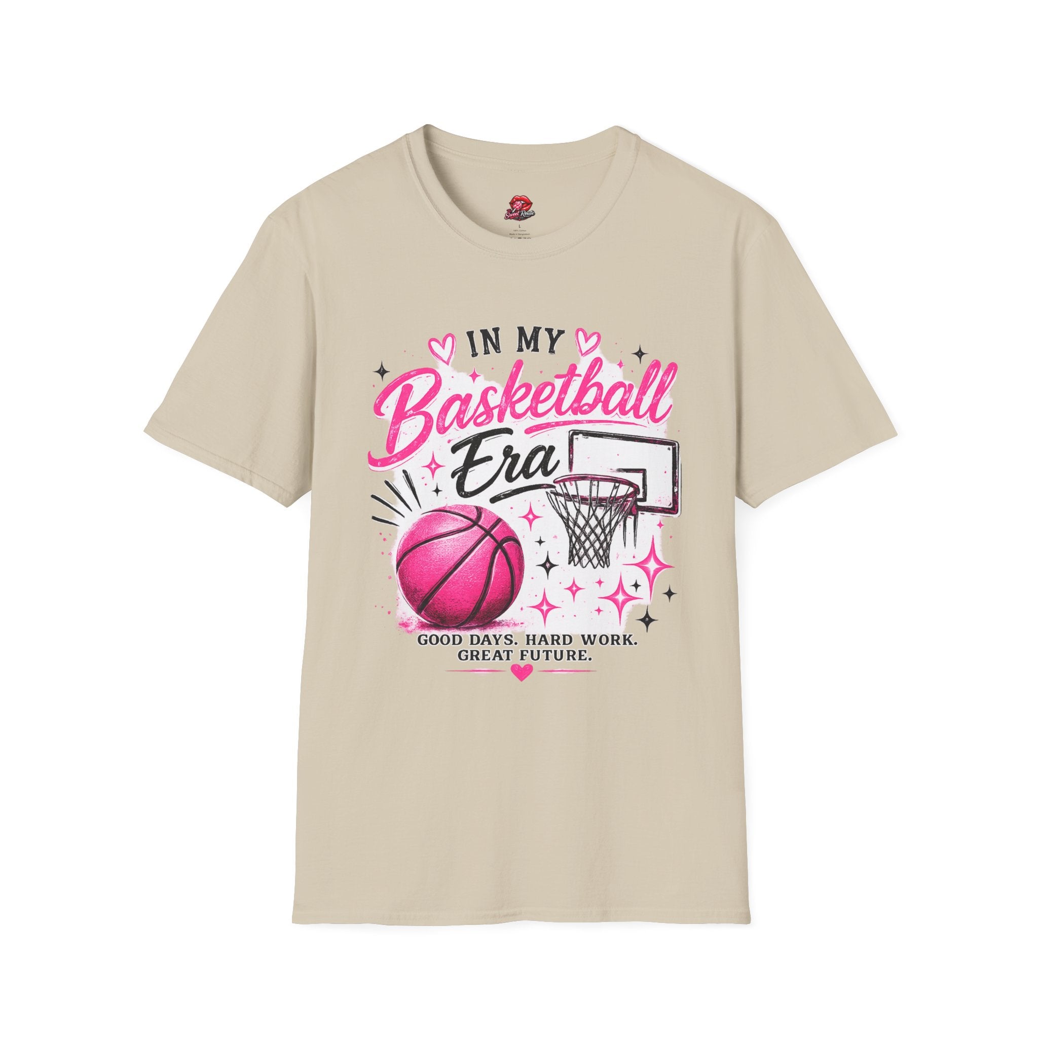 In My Basketball Era Pink Hoop Graphic