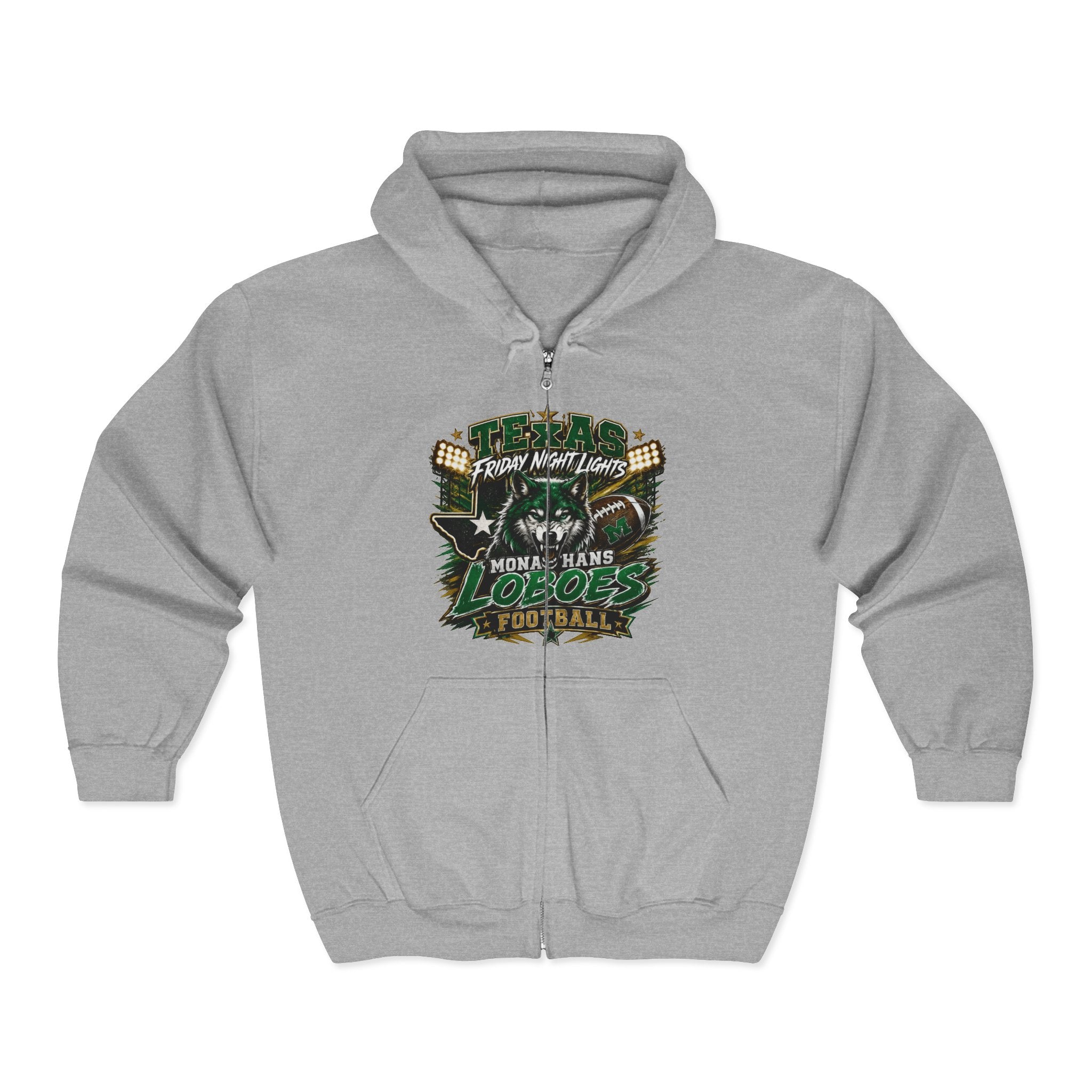 Loboes Football Full-Zip Hoodie