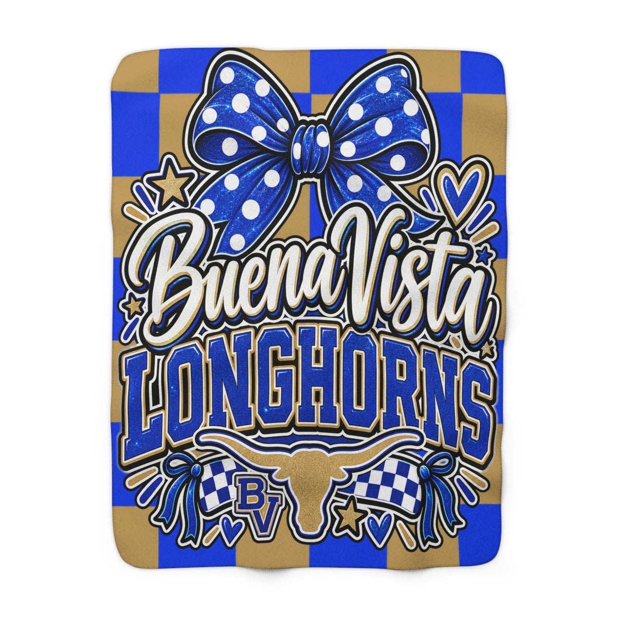 Buena Vista Longhorns Sherpa Blanket