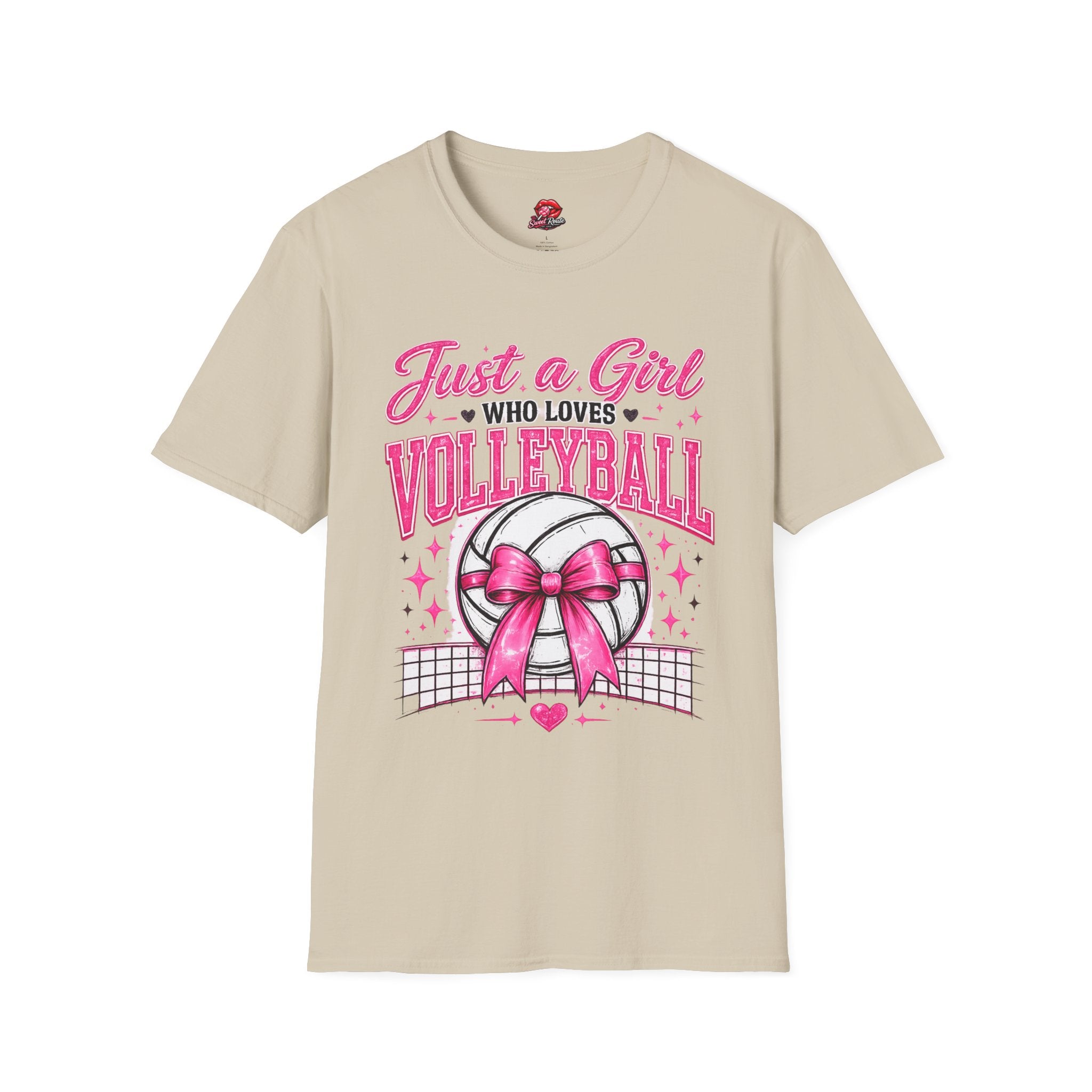 Just Girl Who Loves Volleyball Tee