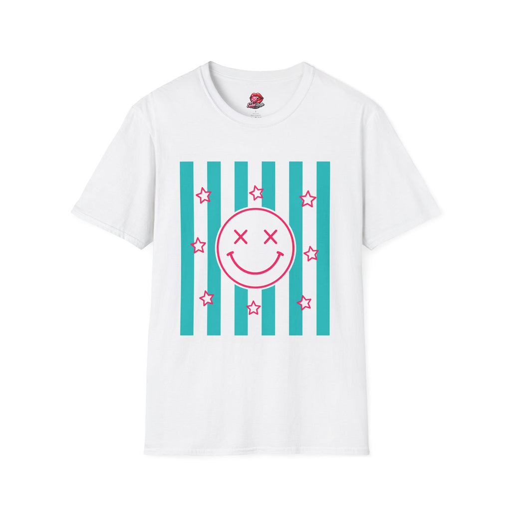 Smiley Face Stripes T-Shirt