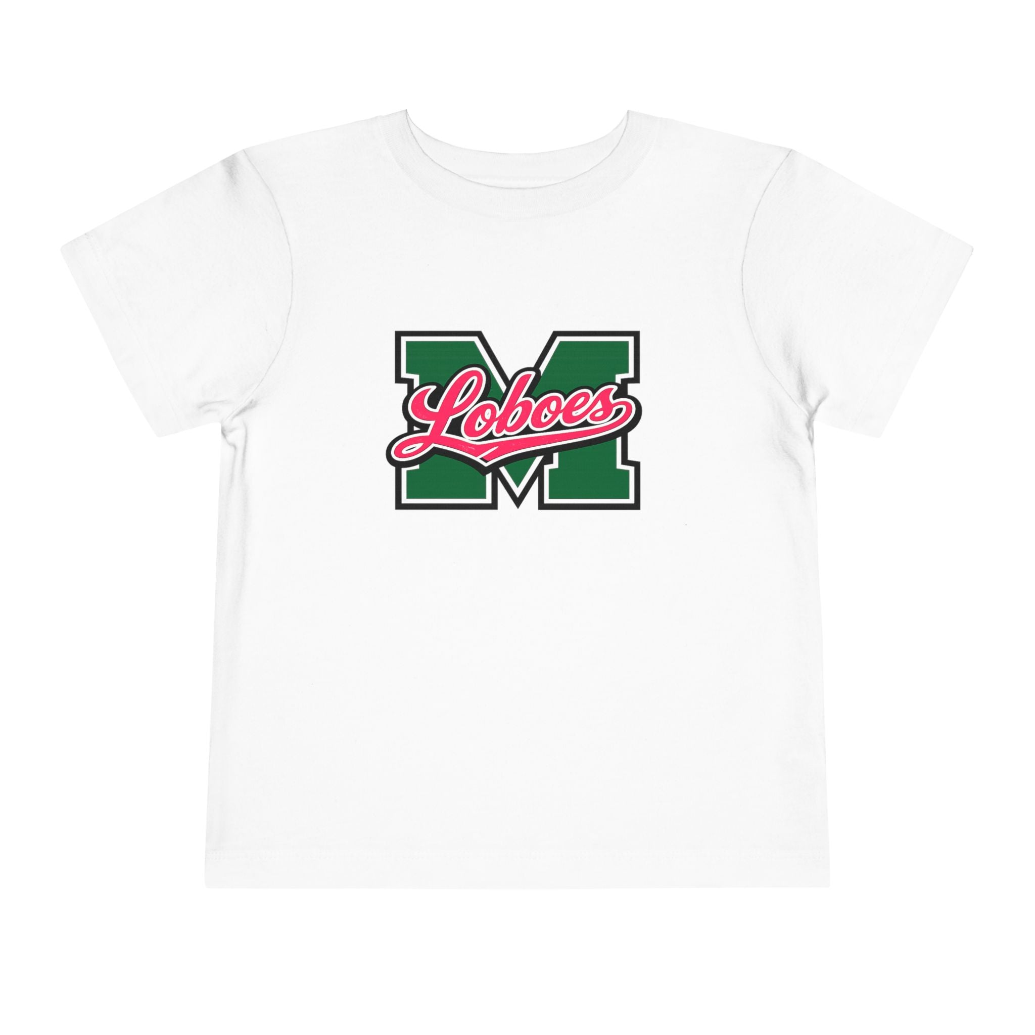 Toddler Tee Green 'M' Loboes School Spirit Shirt
