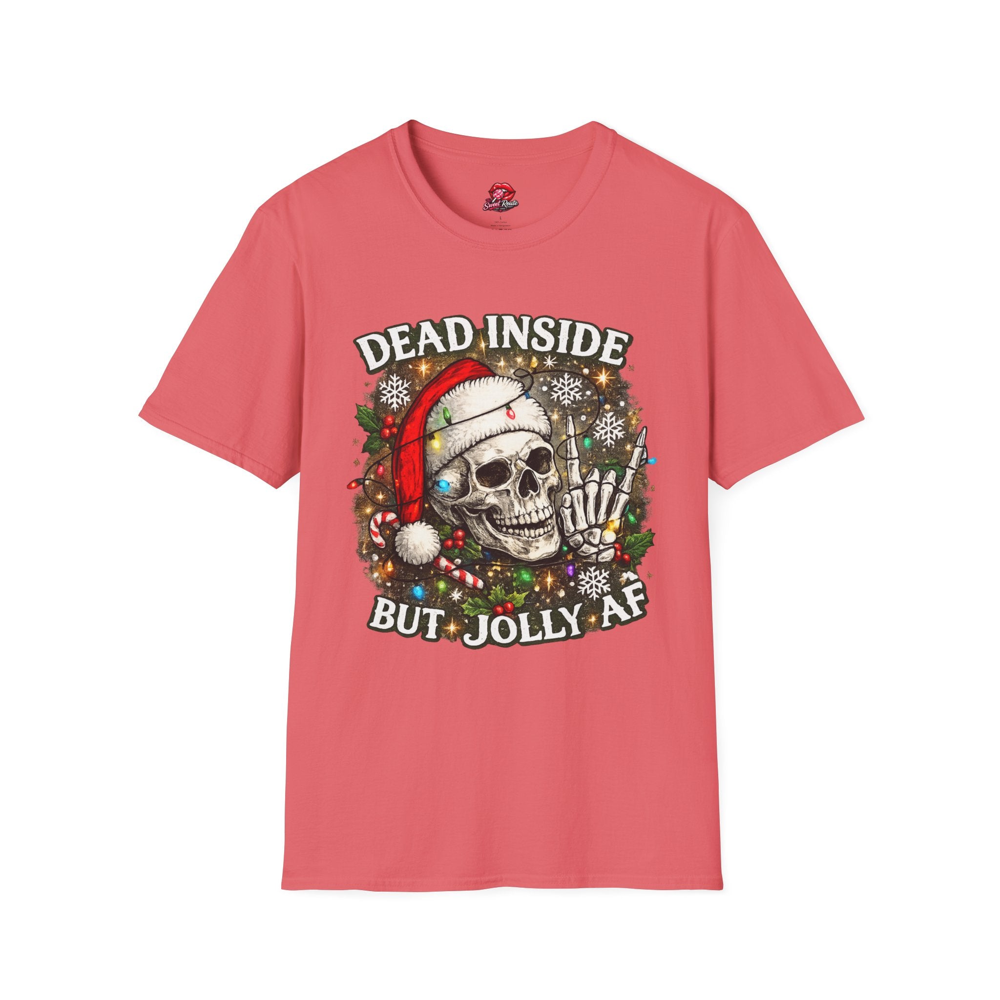 Dead Inside Skull Christmas Tee