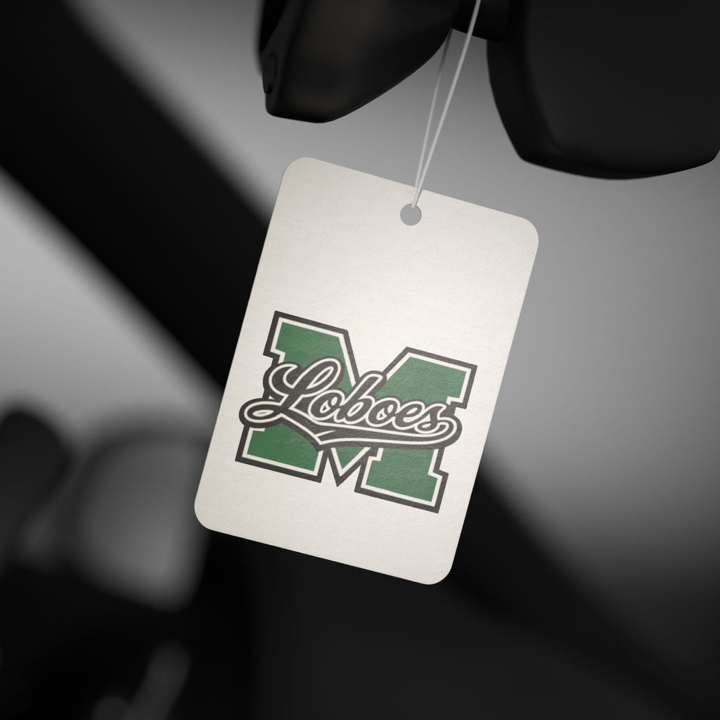 Loboes M Green 'M' Car Air Freshener