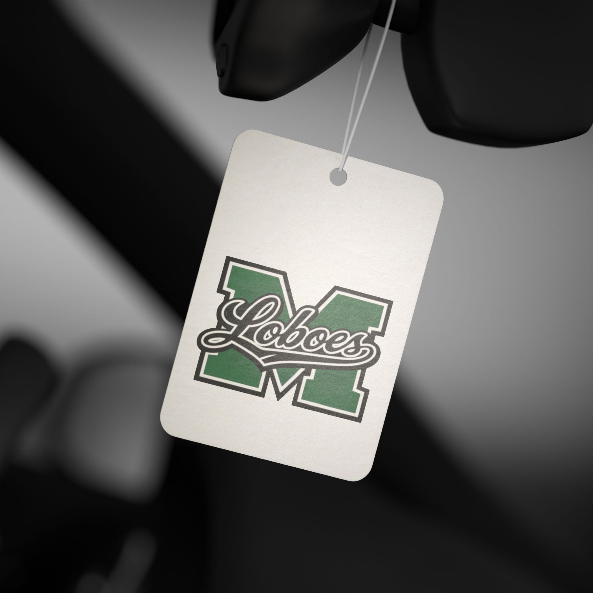 Loboes M Green 'M' Car Air Freshener