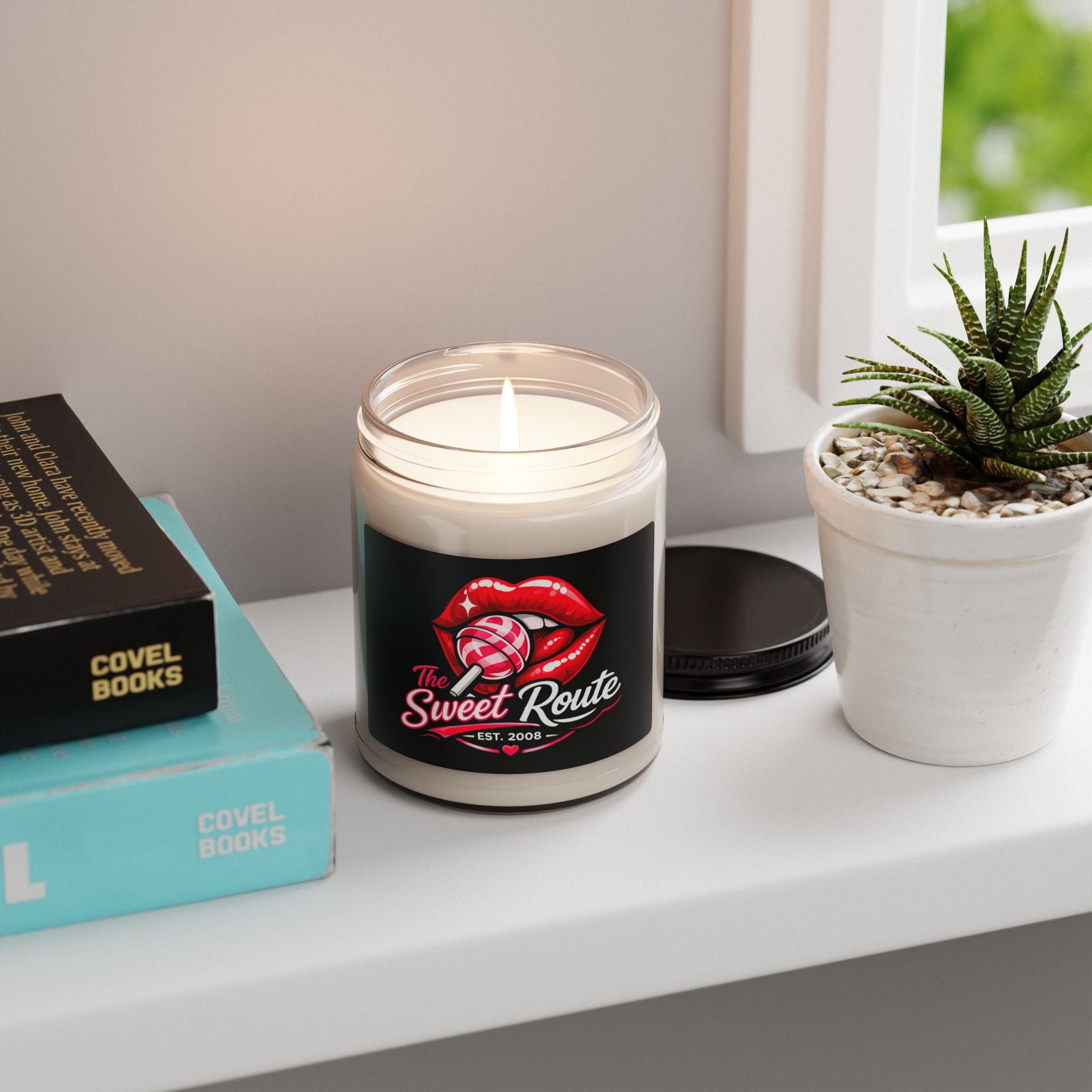 Sweet Route Logo Scented Soy Candle, 9oz