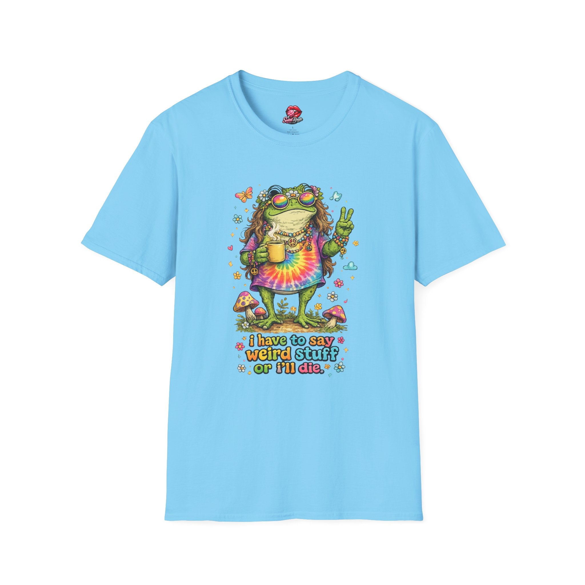 Hippie Frog Peace Sign T-Shirt