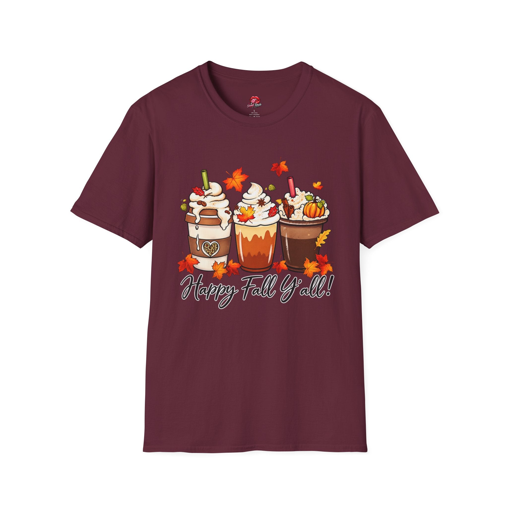 Happy Fall Y'all Pumpkin Spice Latte Tee