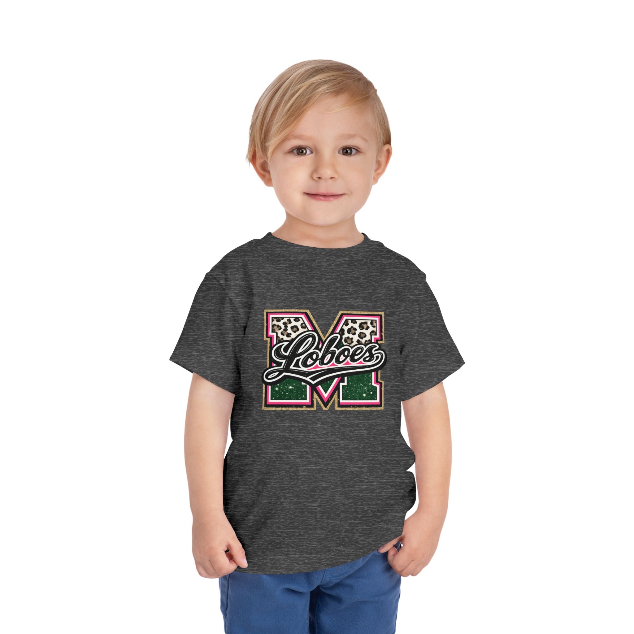 Loboes Leopard M Letter Toddler Tee