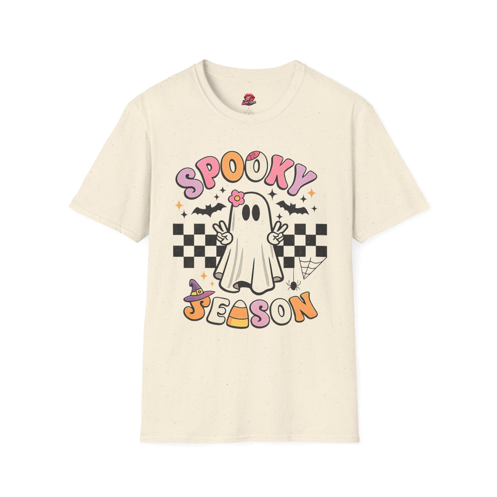 Spooky Season Retro Ghost T-Shirt | Cute Halloween Ghost Tee | Vintage Fall Shirt | Cozy Spooky Season Graphic Tee | Halloween Gift