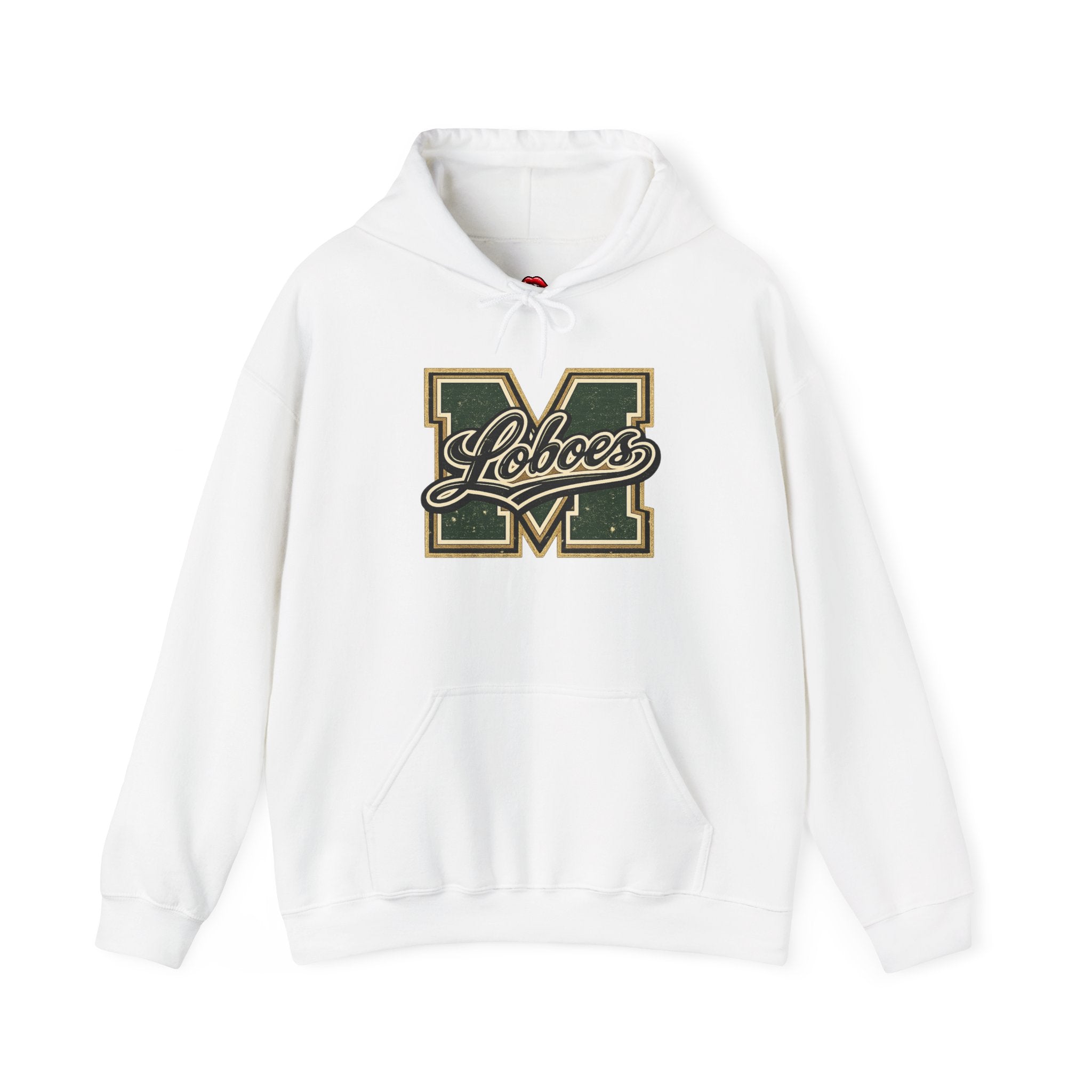 Loboes Vintage Letter M Hoodie