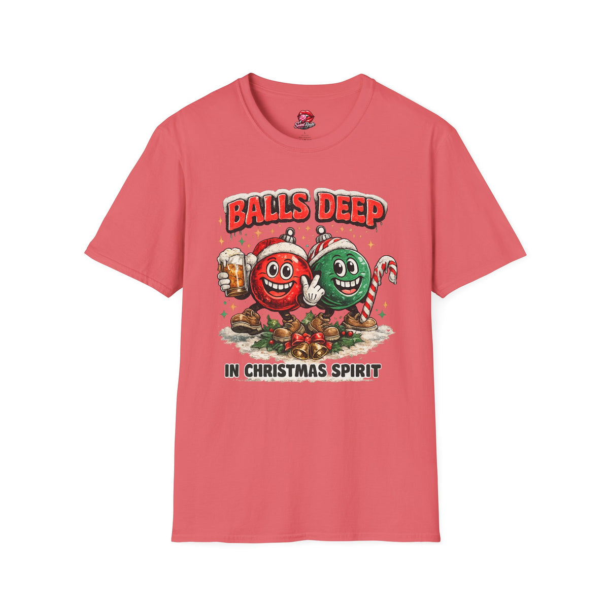 Balls Deep Christmas Ornaments T-Shirt