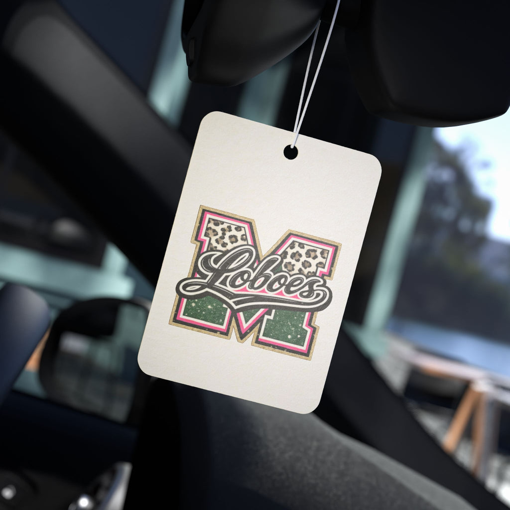 Loboes 'M' Leopard Car Air Freshener
