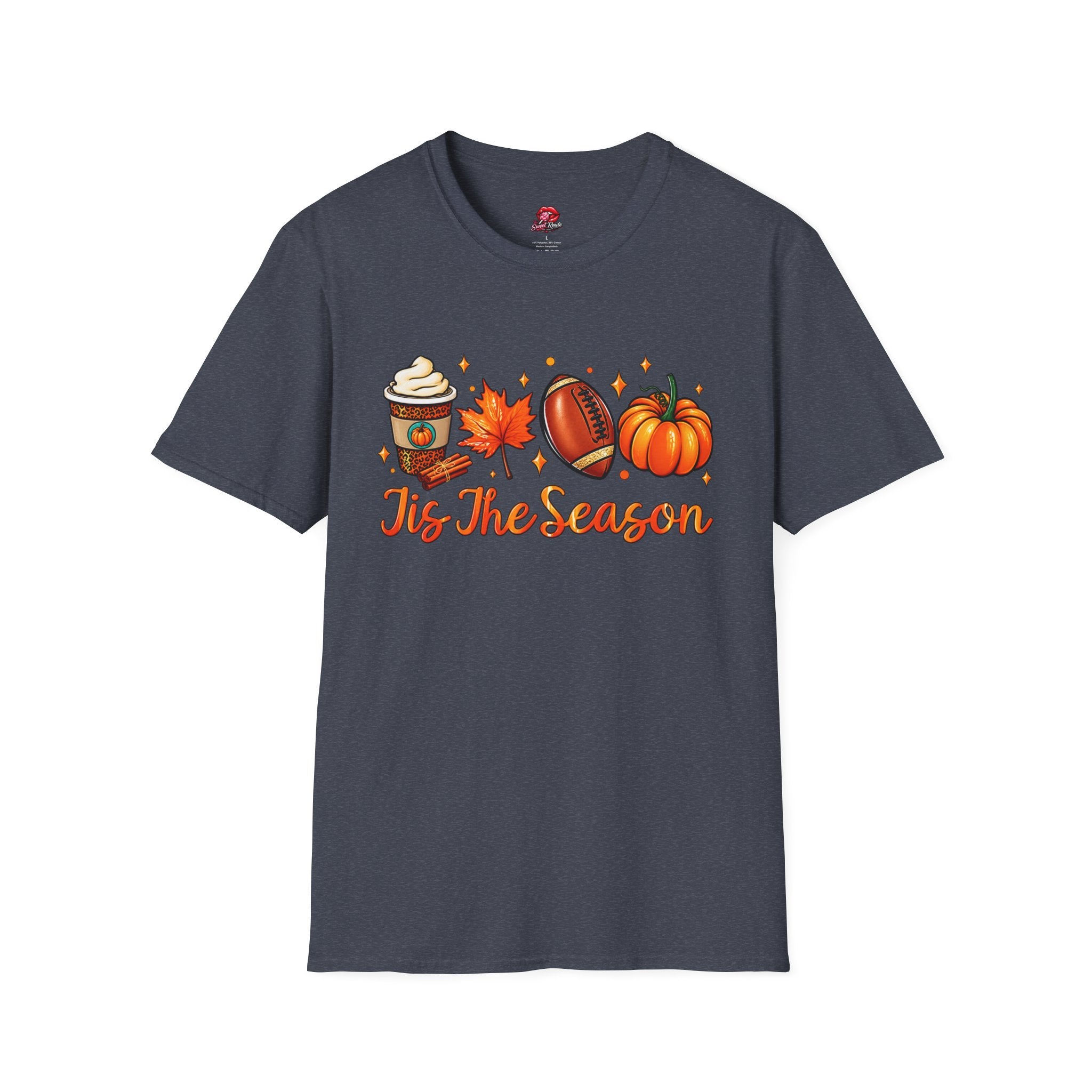 Tis The Season Pumpkin, Leaf & Latte Tee