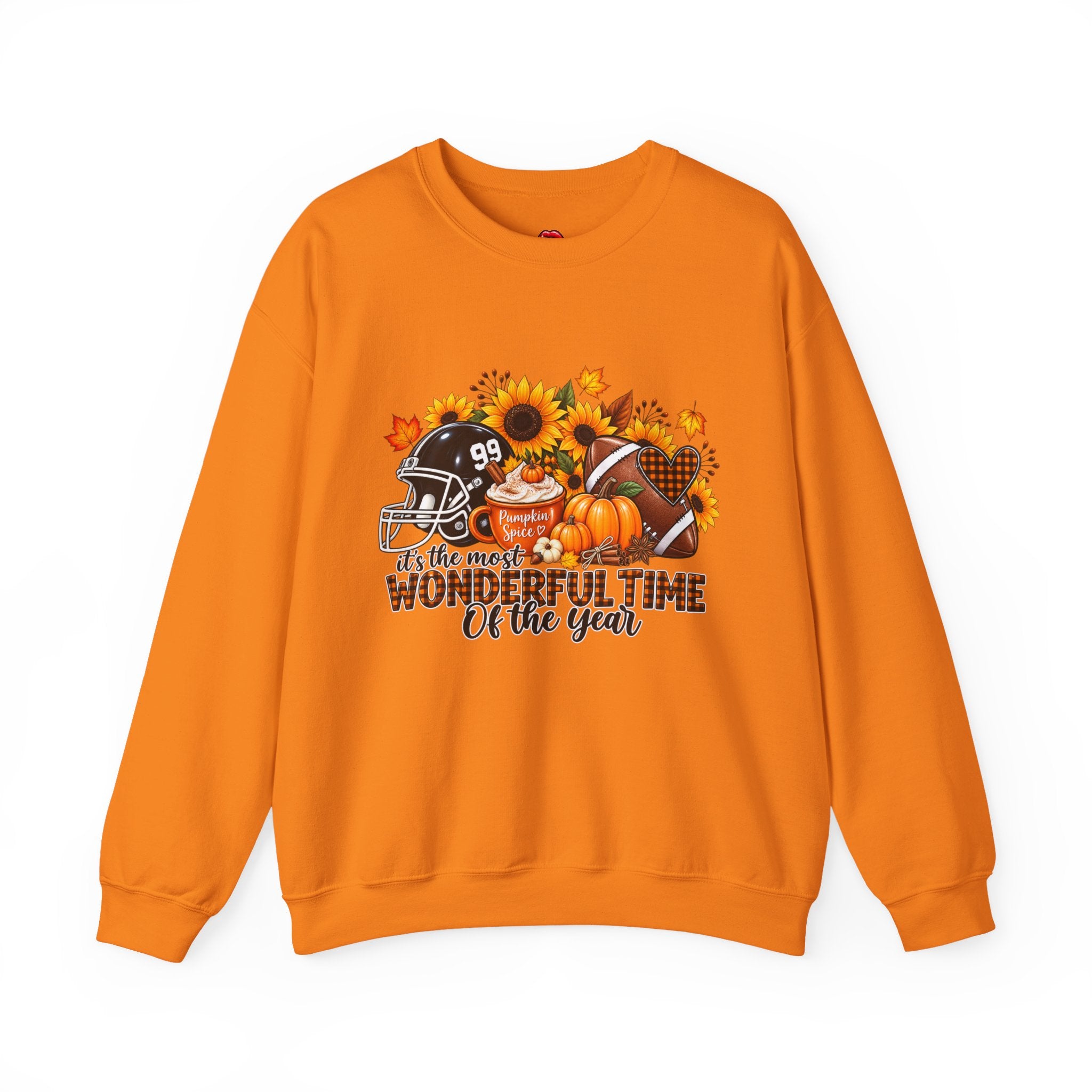 It's the Most Wonderful Time of the Year Pumpkin & Sunflower Fall  Crewneck