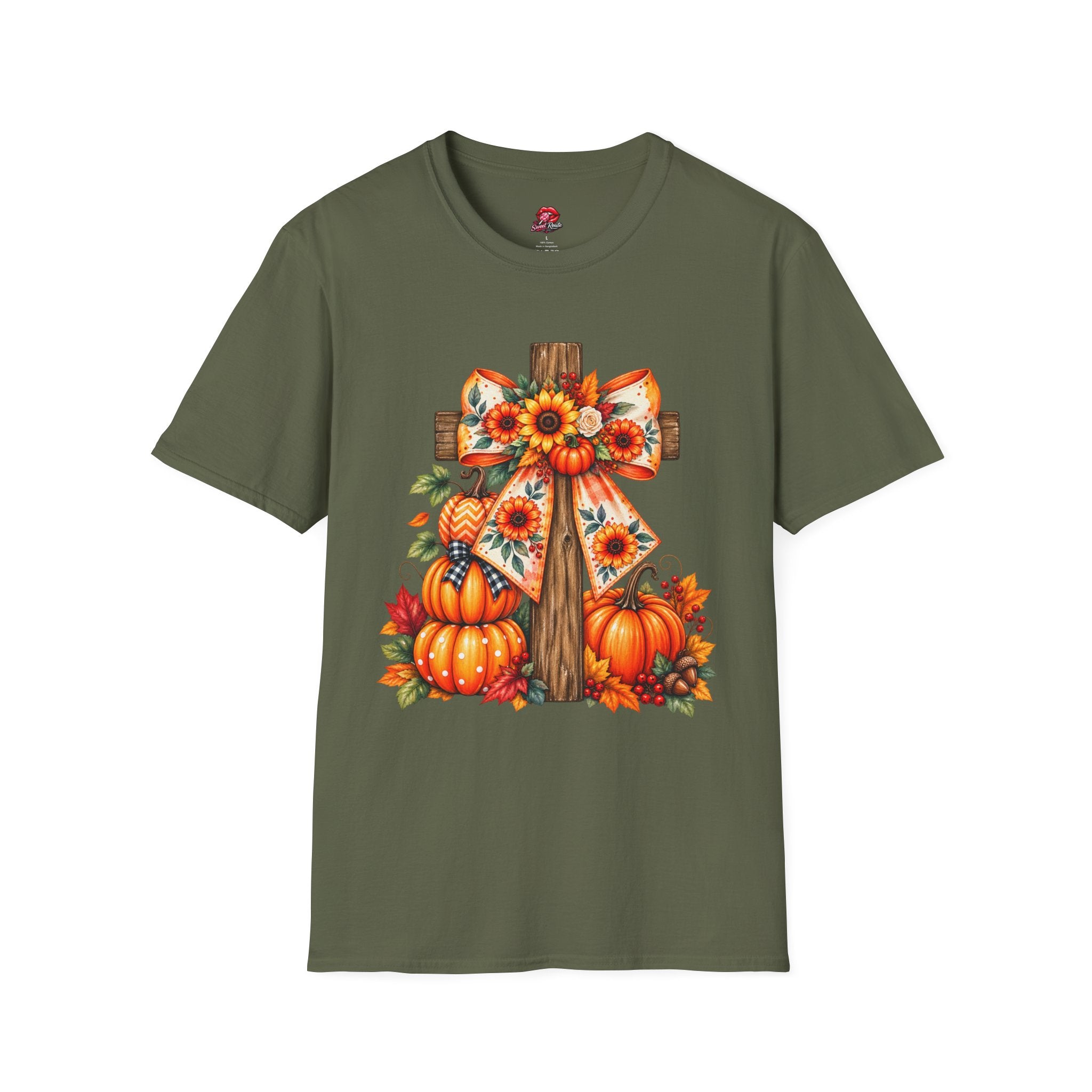 Autumn Sunflower Faith Harvest Tee