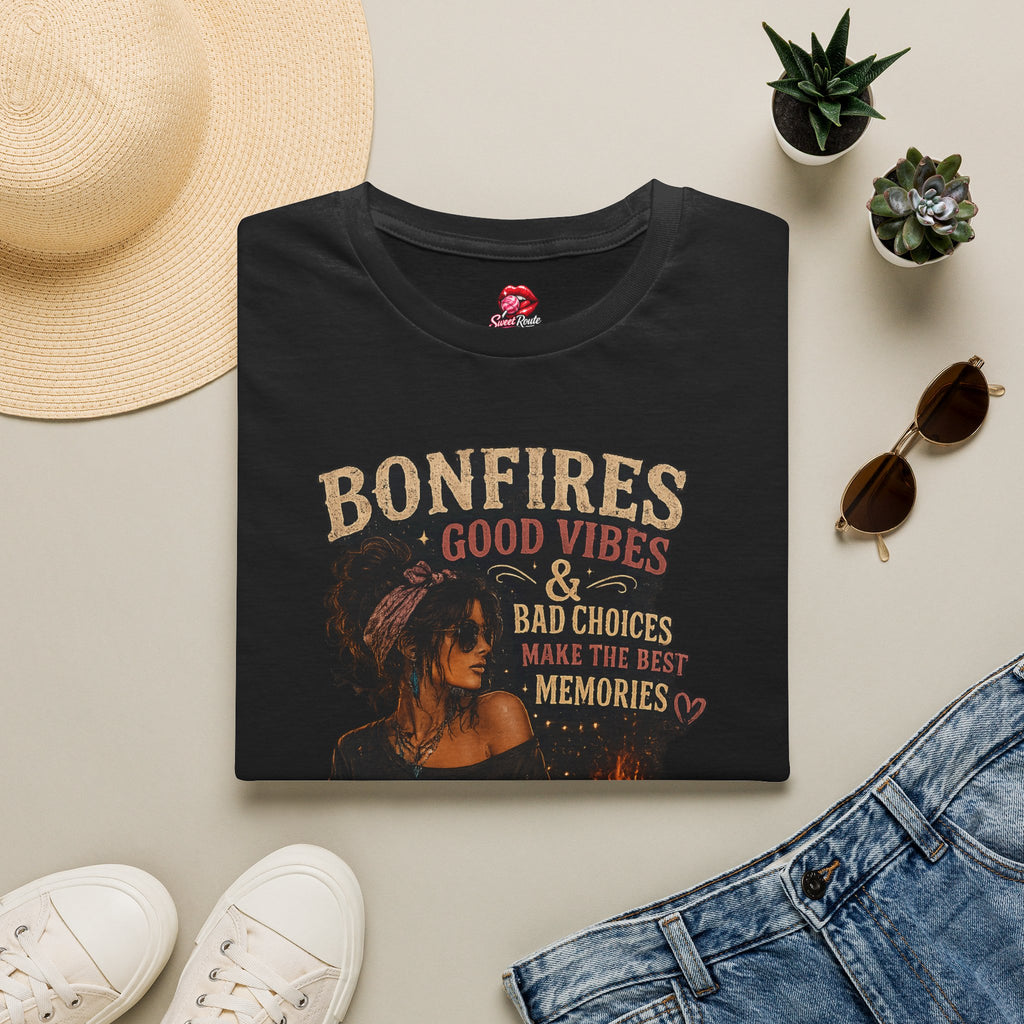 Bonfires Good Vibes & Bad Choices T-Shirt