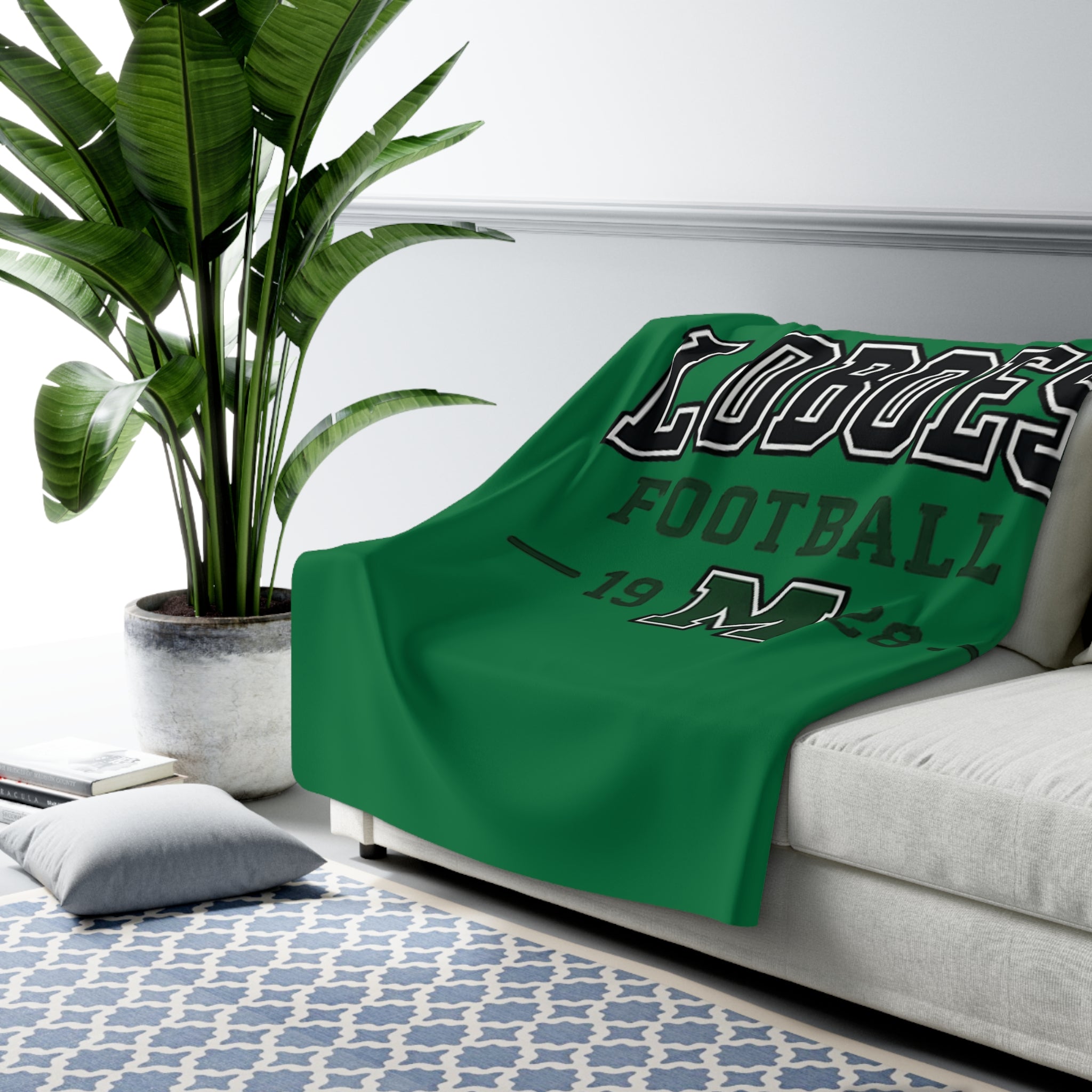 Loboes Football Vintage Collegiate Throw