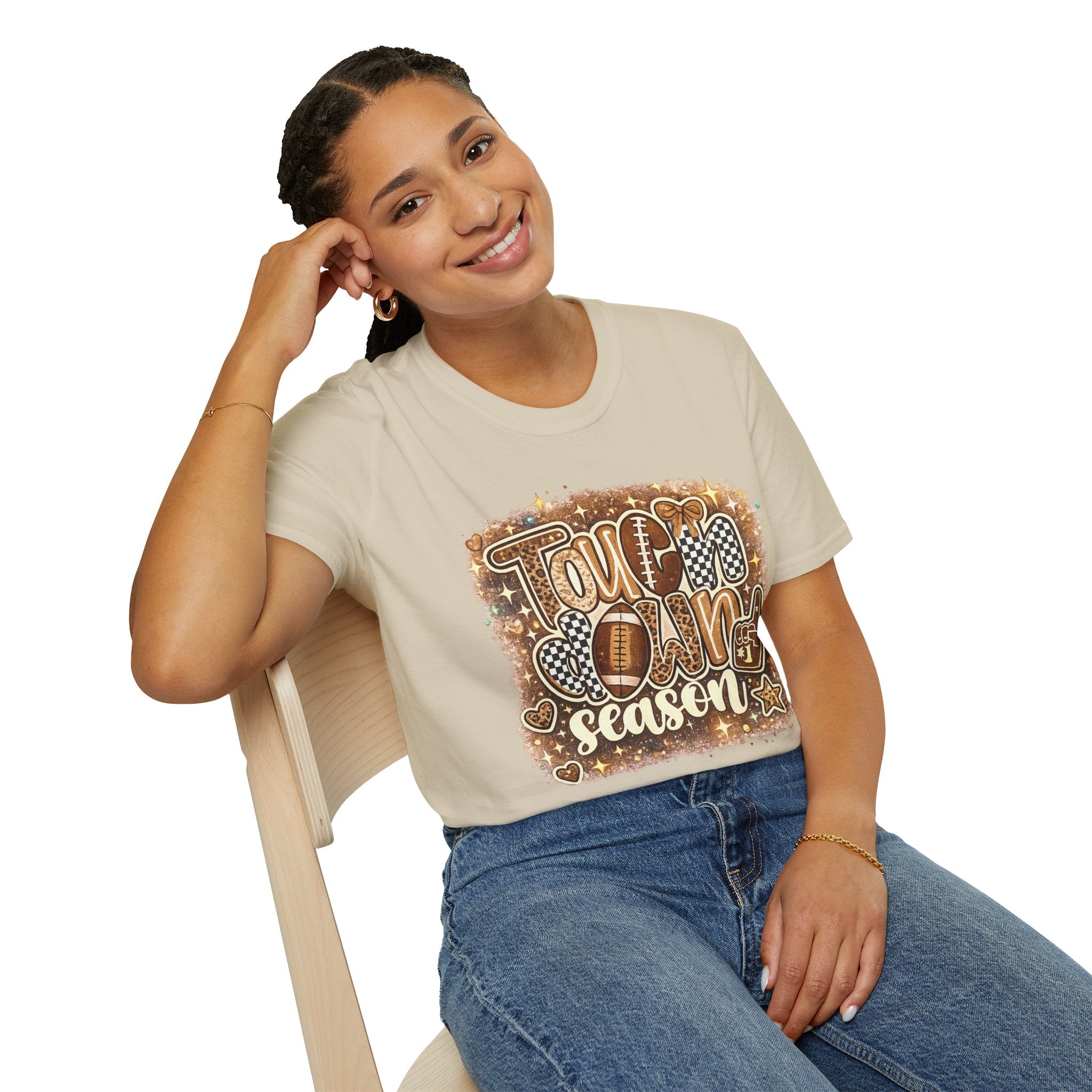 Touchdown Season Vintage Football T-Shirt | Retro Game Day Fall Tee | Football Fan Graphic Shirt