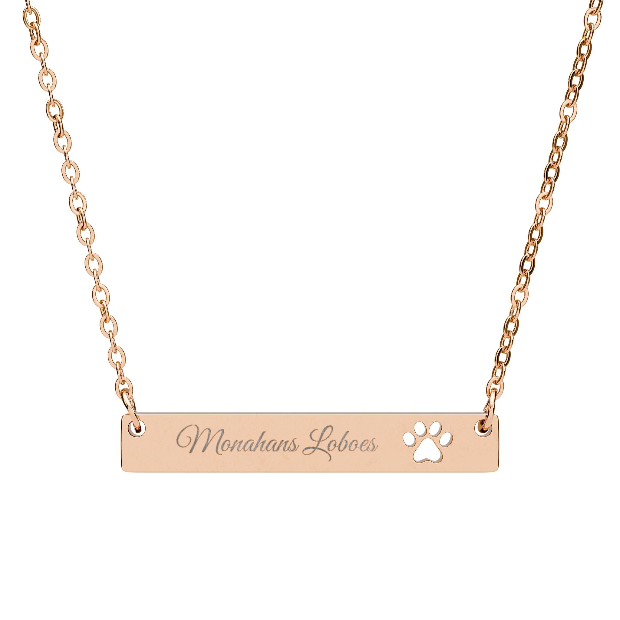 Monahans Loboes Paw Cutout Necklace