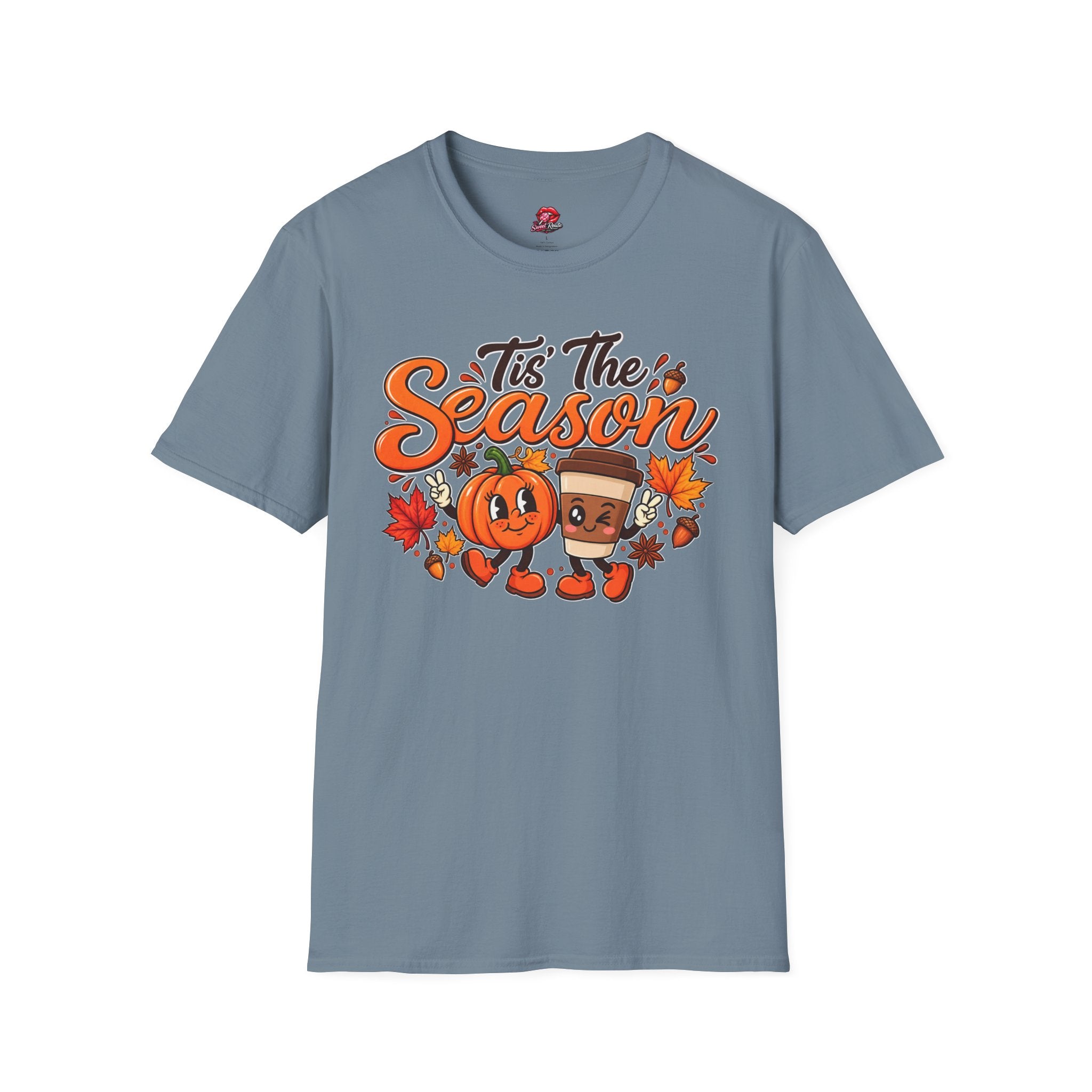 Tis The Season Pumpkin & Coffee Fall Graphic Tee