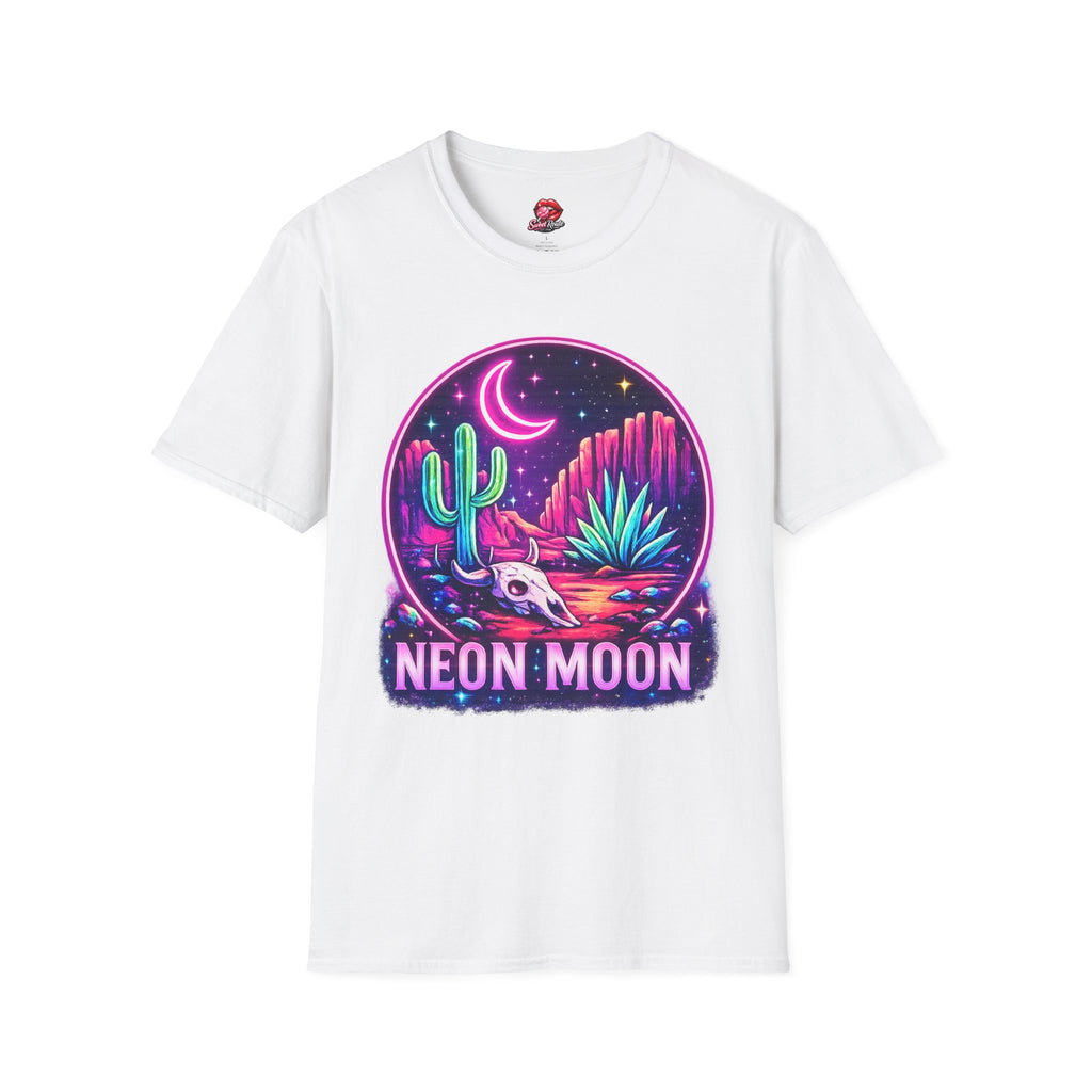 Neon Moon Desert Scene T-Shirt