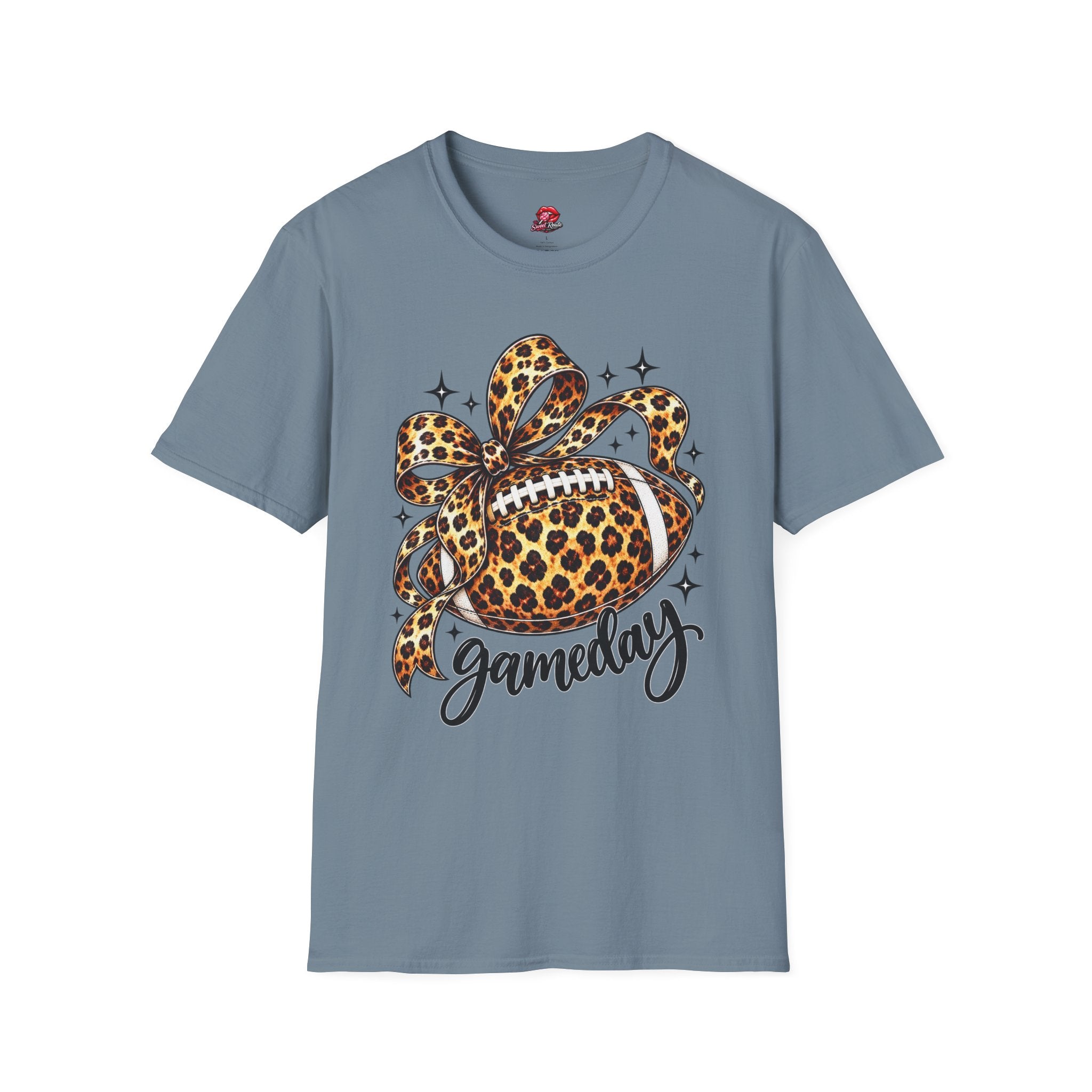 Leopard Print Football Gameday T-Shirt