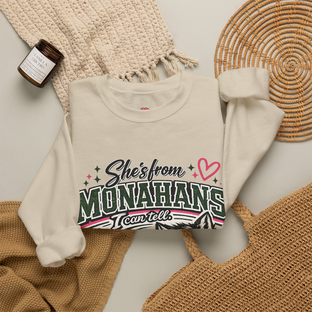 Monahans Lobo Land Vintage Worn Crewneck Sweatshirt