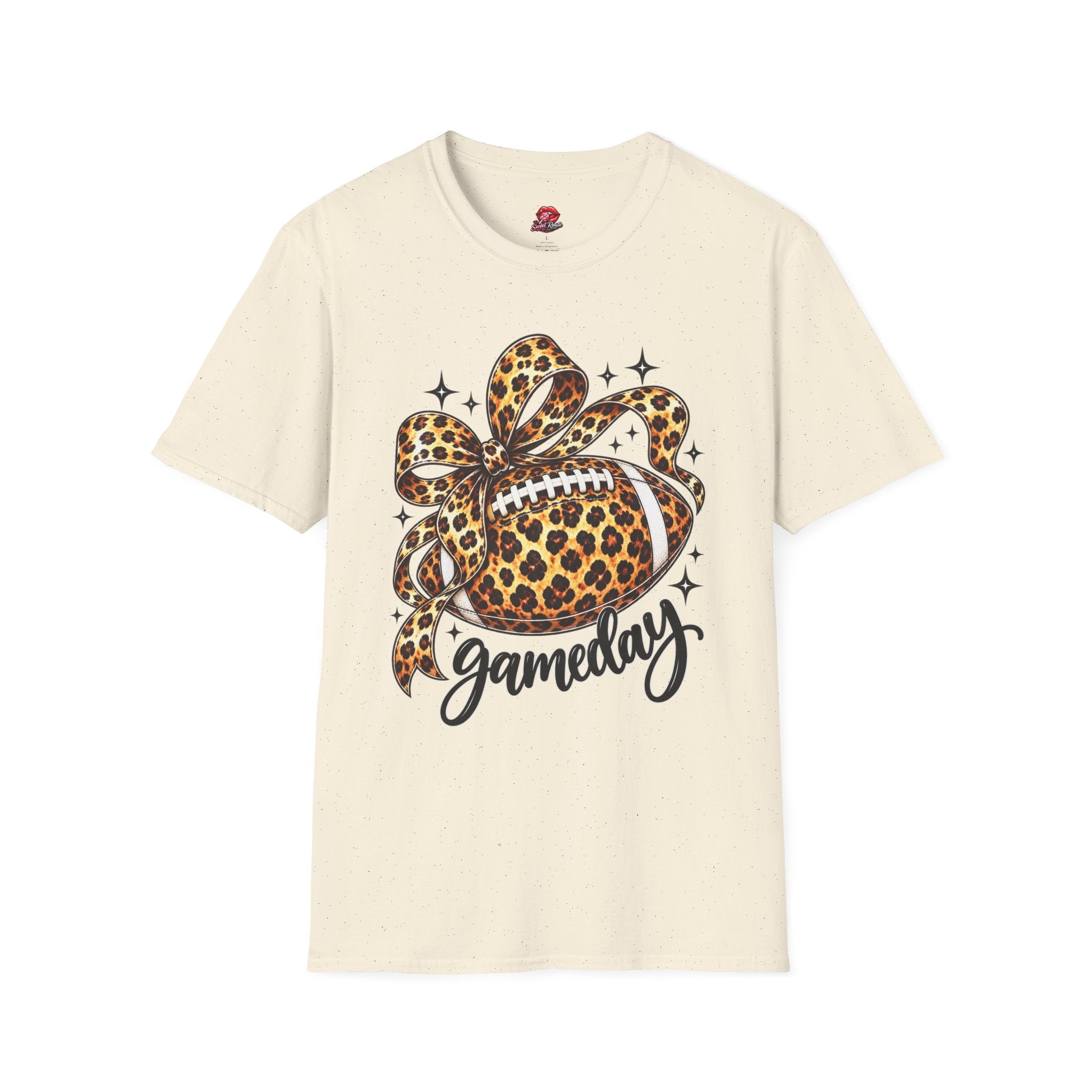 Leopard Print Football Gameday T-Shirt