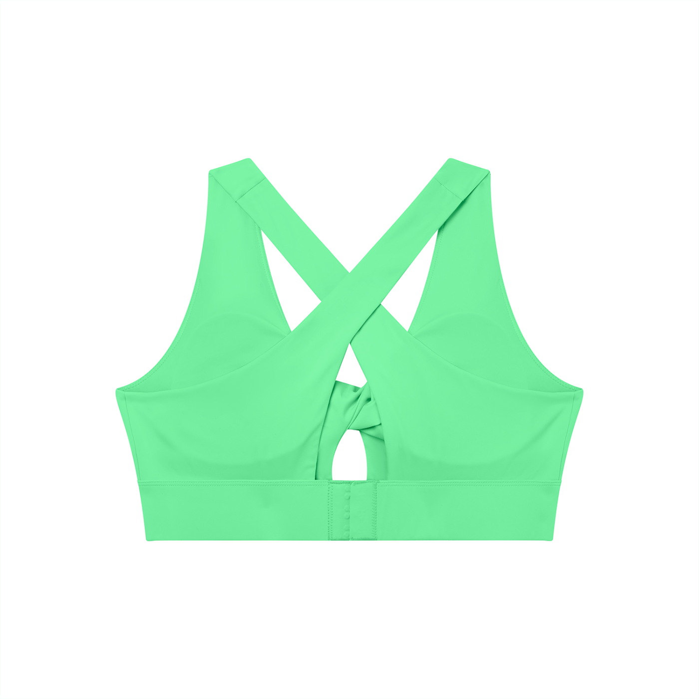 Sweet Route Women's Twist Front V-Neck Sports Bra