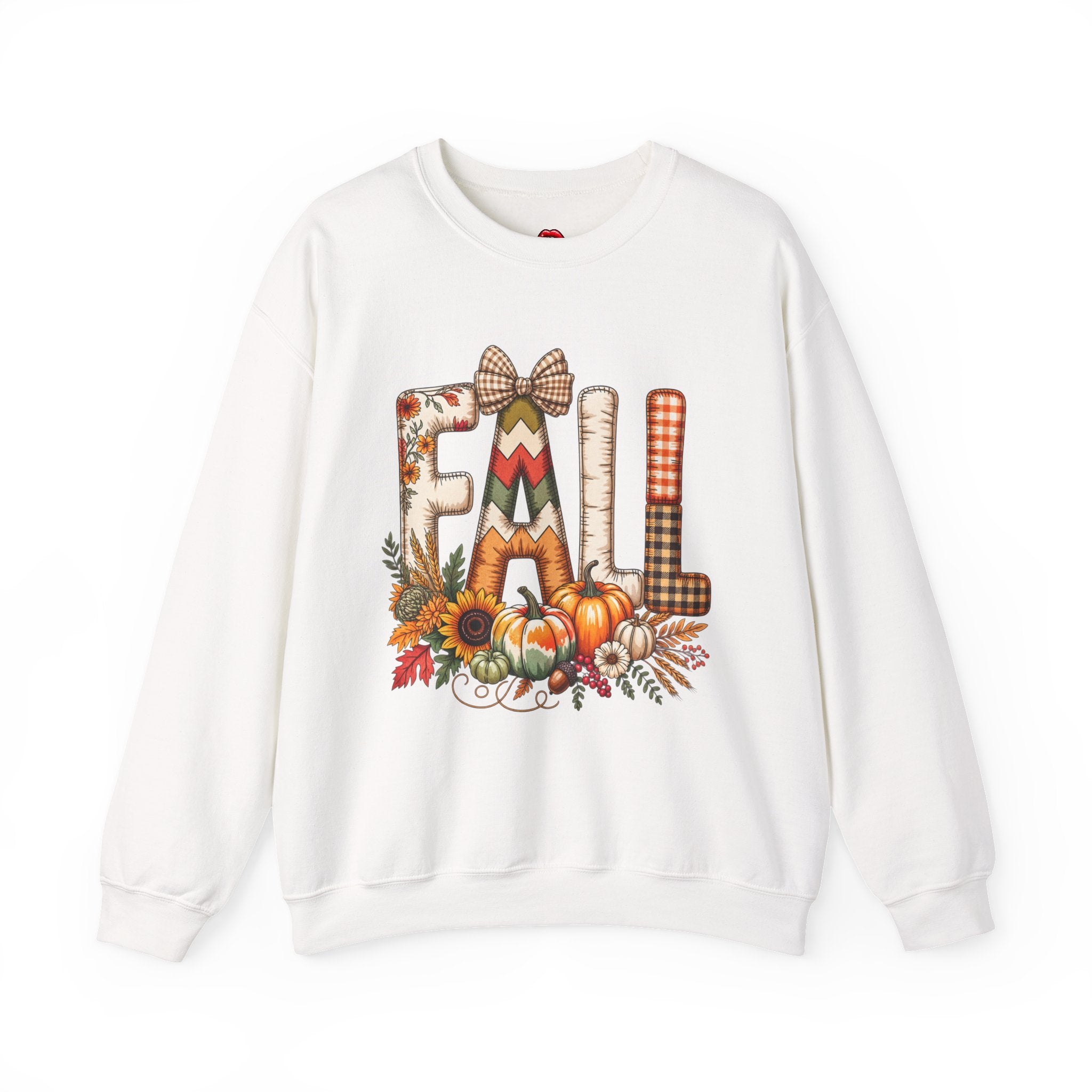 Autumn Pumpkins & Plaid Lettering Crewneck