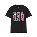 Breast Cancer Awareness Ribbon & Cute Helmet Ghosts T-Shirt