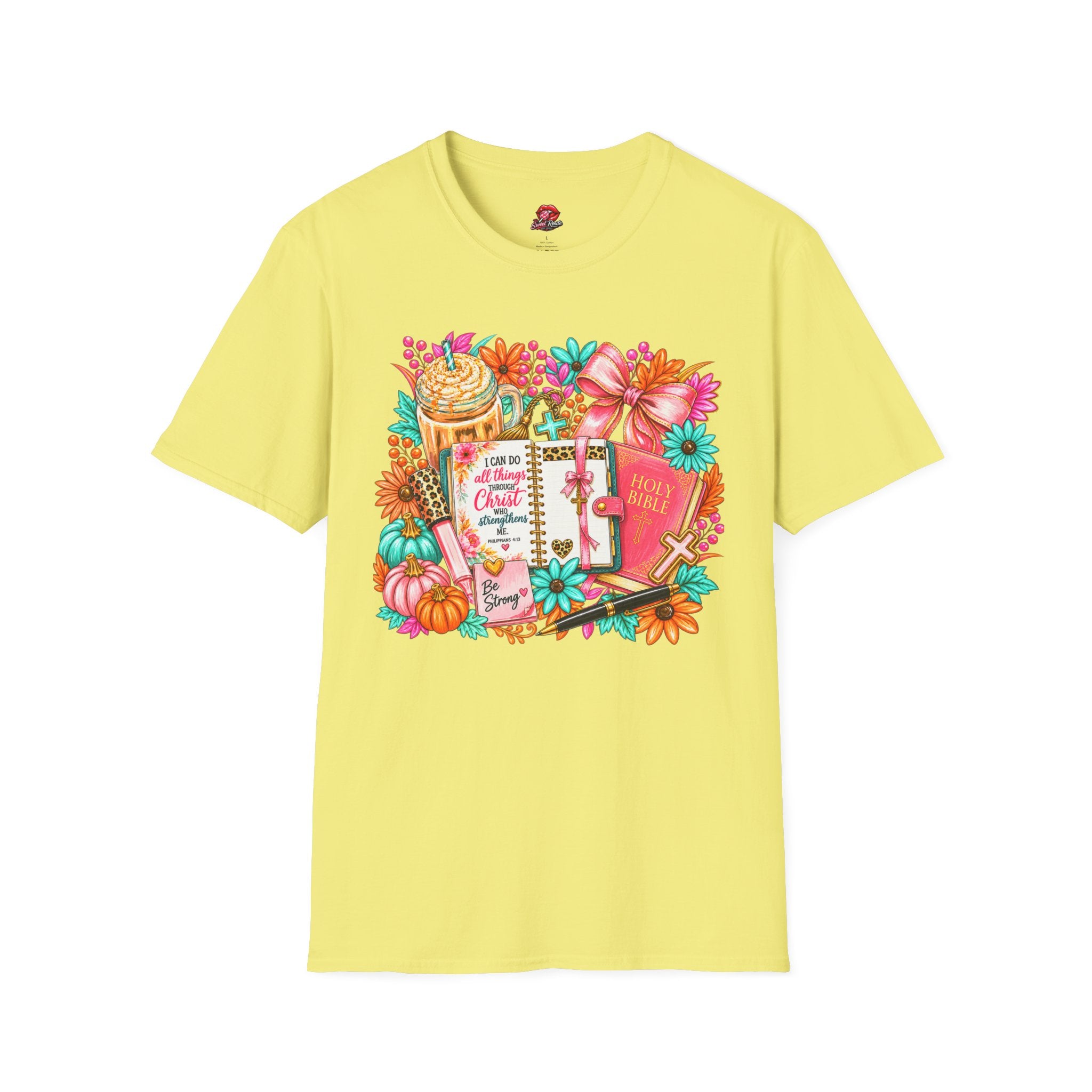 Floral Bible & Devotional Design Tee