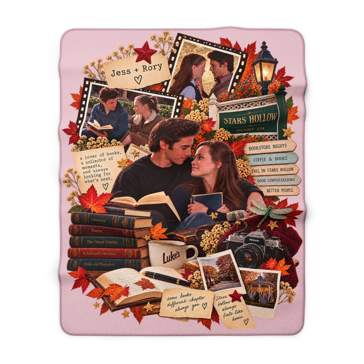 Jess and Rory Sherpa Fleece Blanket