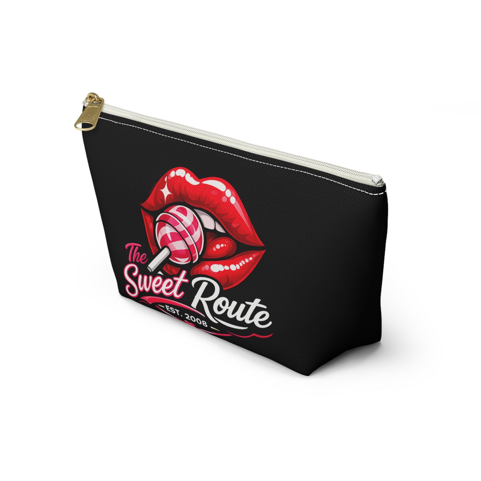 Sweet Route Logo Black Accessory Pouch