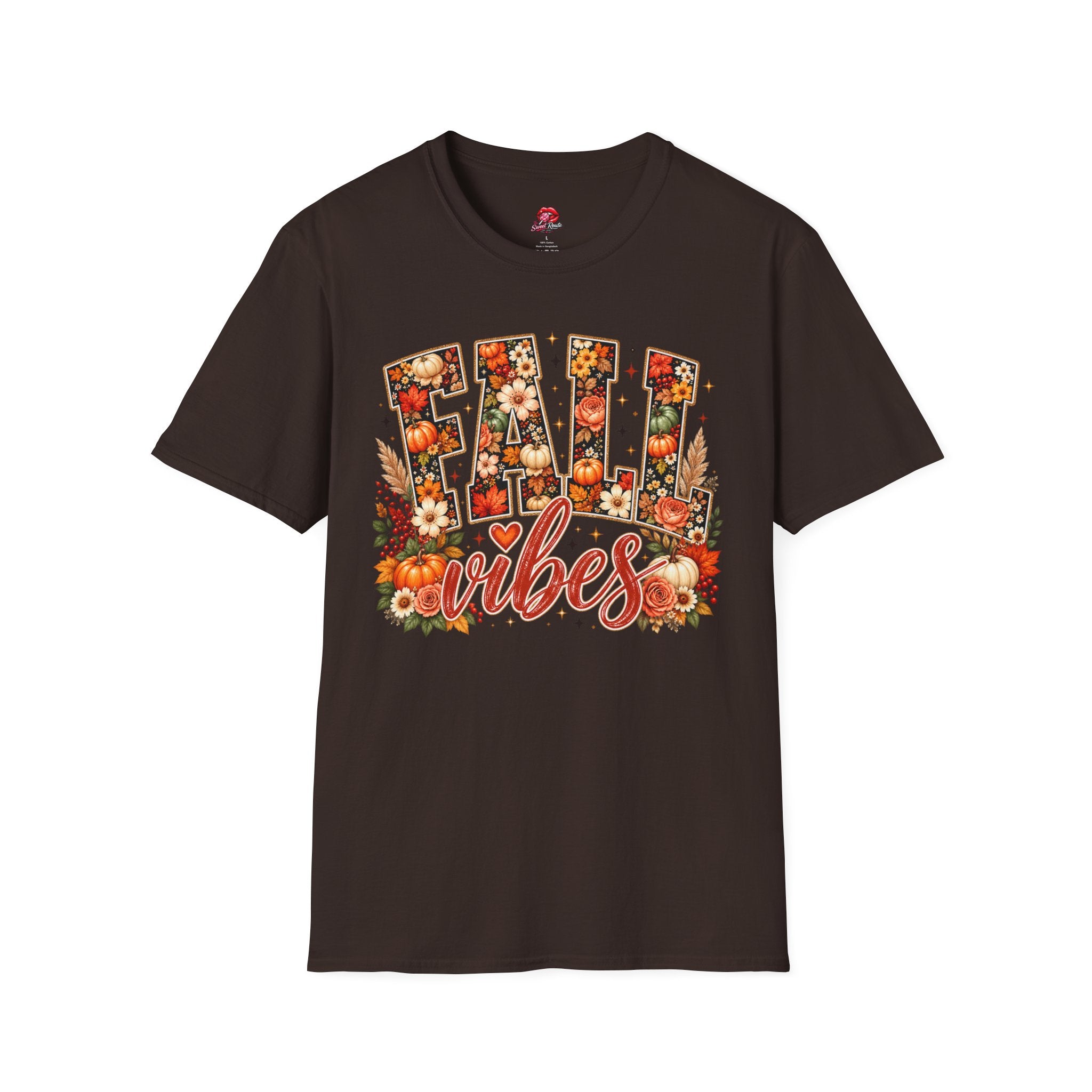 Floral Pumpkin Fall Vibes Tee
