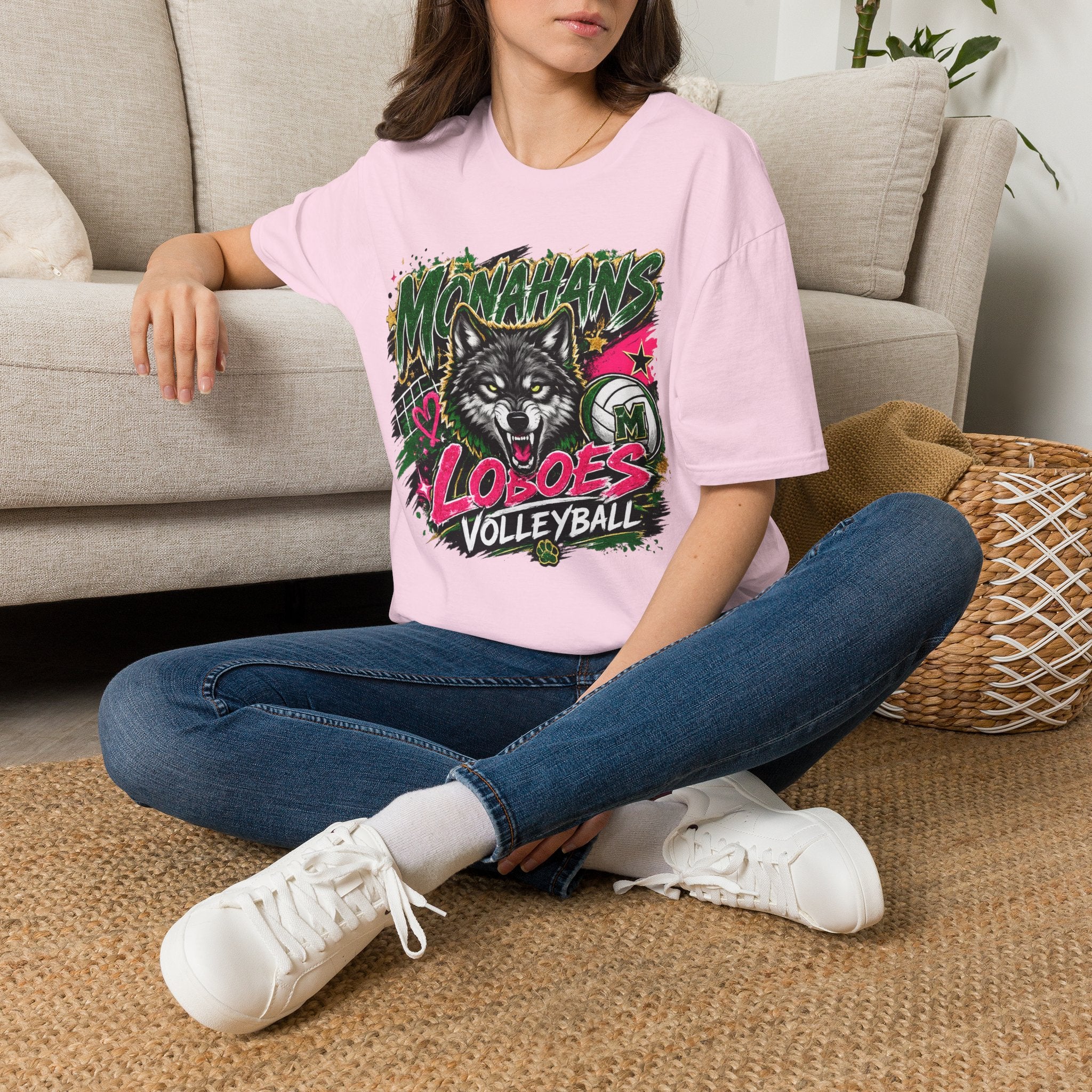 Monahans Loboes Volleyball Graphic T-Shirt