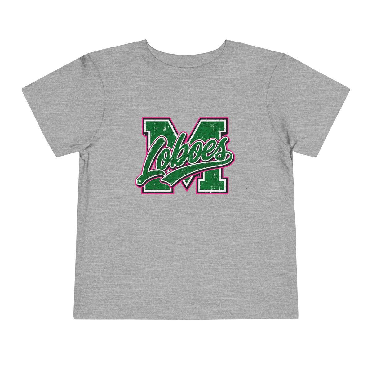 Loboes M Green Script Toddler Tee