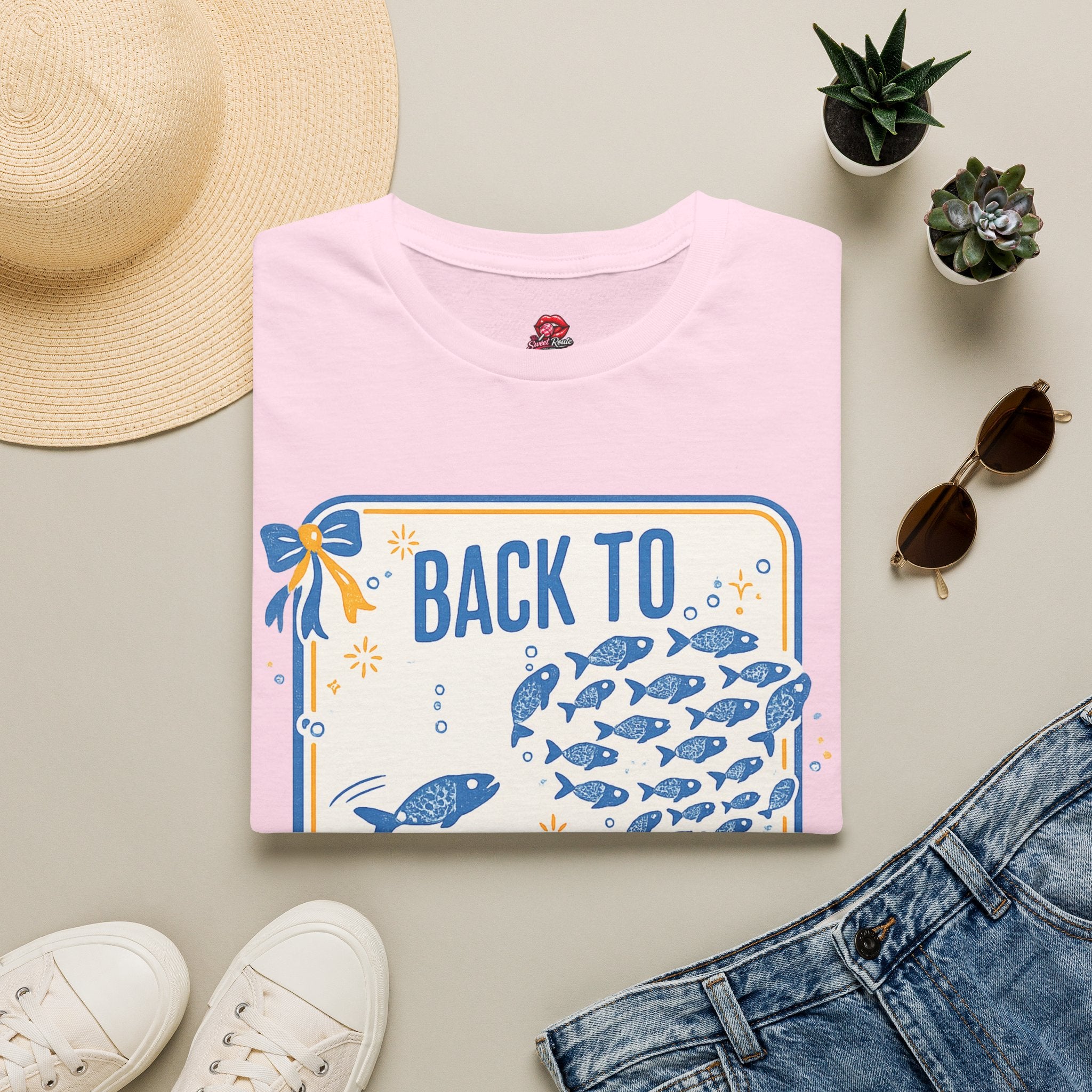 Back to School Fish Teacher T-Shirt | Cute School of Fish Tee | Elementary Teacher Shirt | First Day of School Graphic Tee | Classroom Teacher Gift
