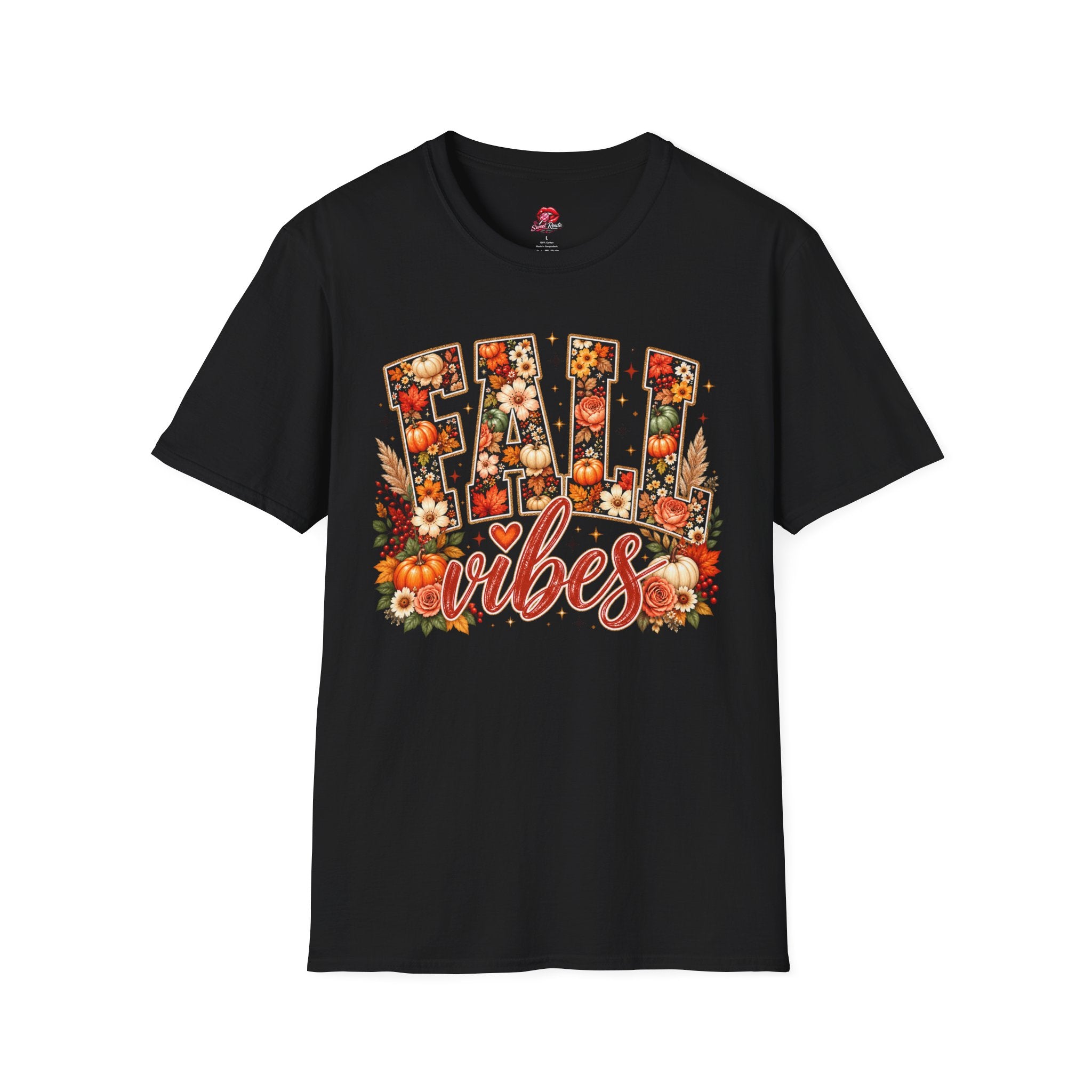 Floral Pumpkin Fall Vibes Tee