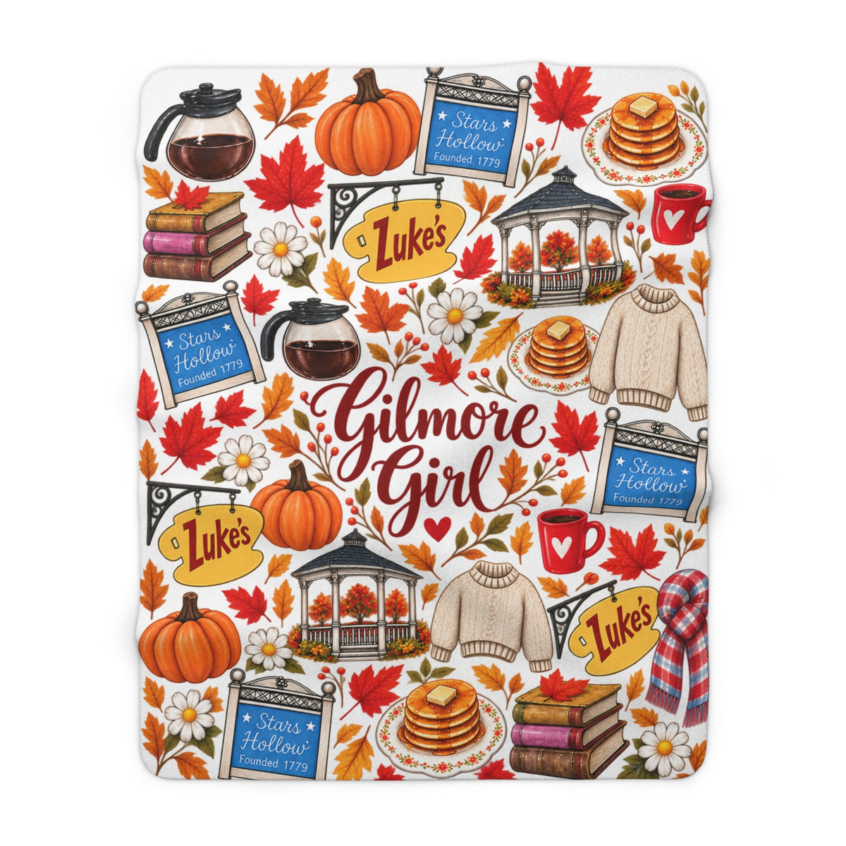 Gilmore Girls Inspired Sherpa Blanket