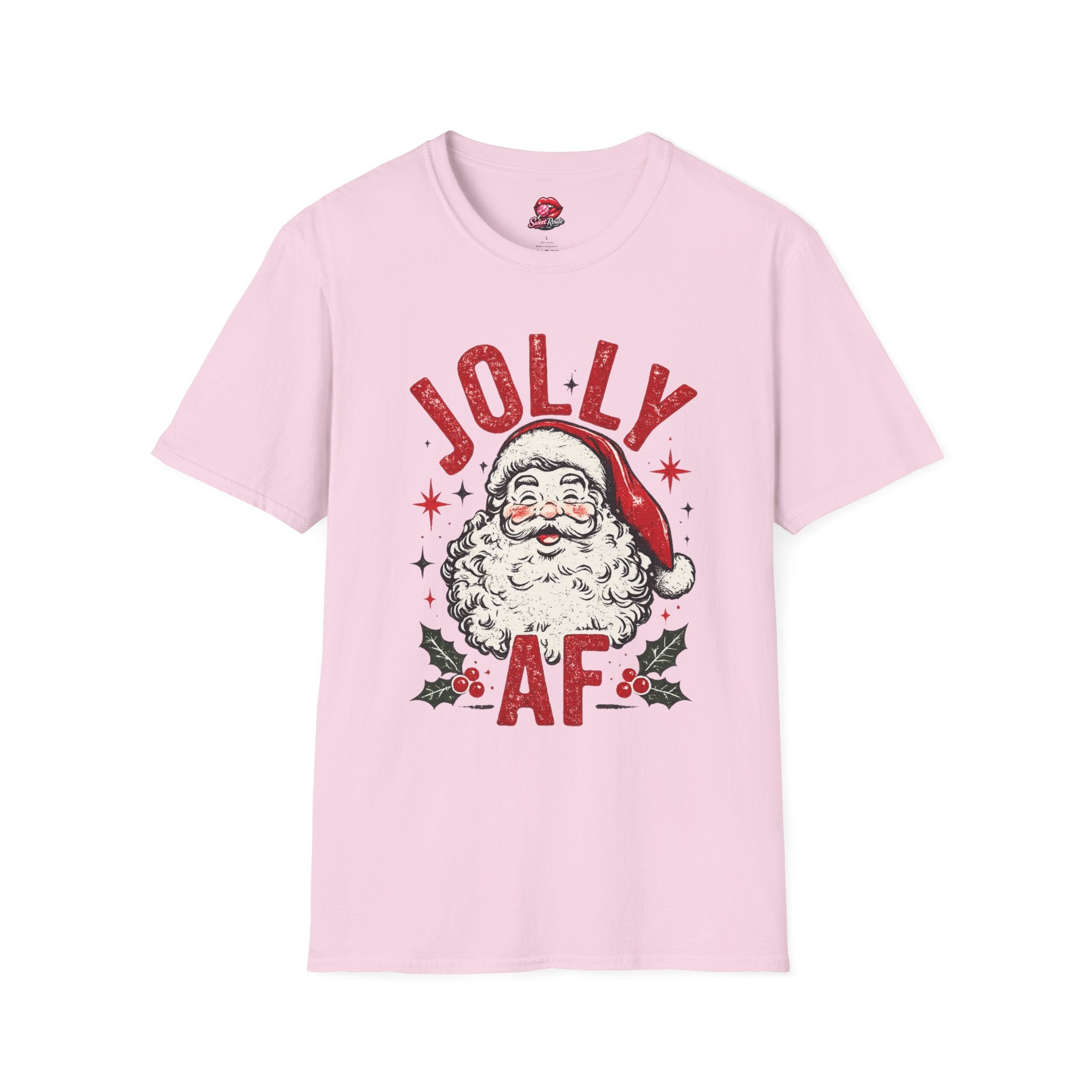 Jolly Santa Face Christmas T-Shirt