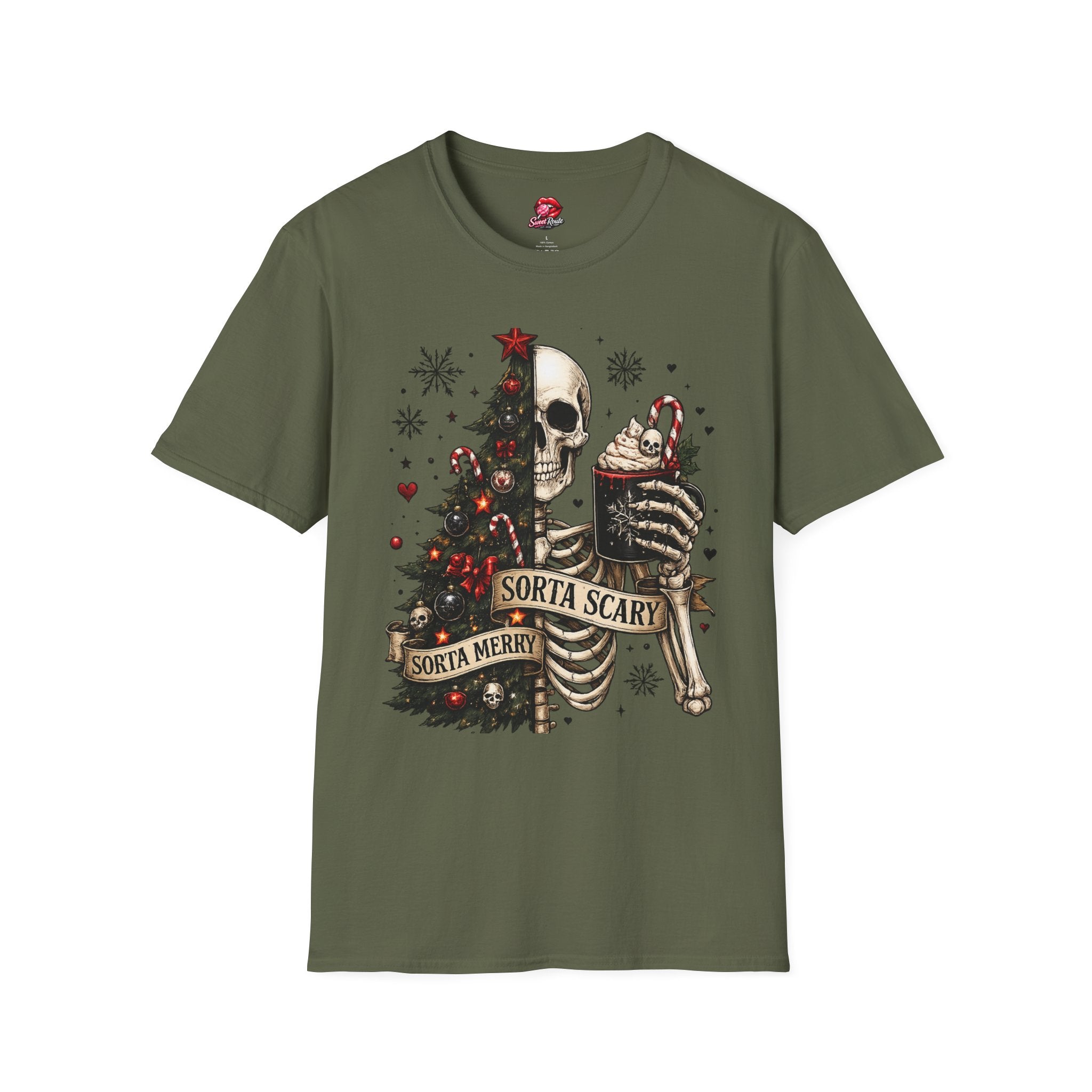 Skull Christmas Tree T-Shirt
