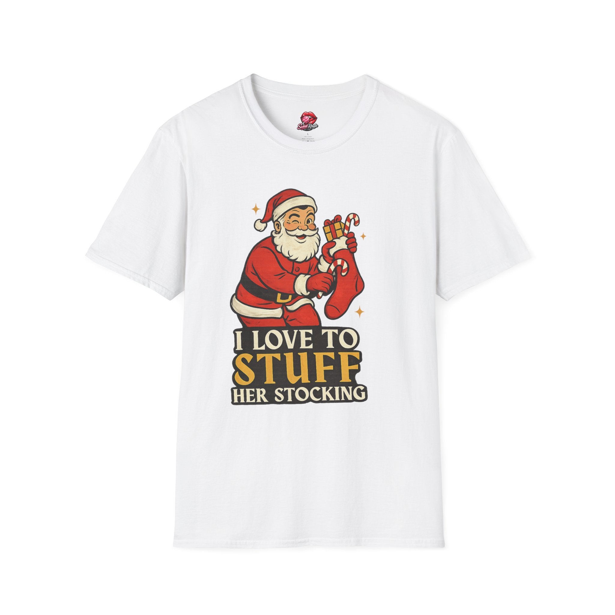Santa stuffing her stocking T-Shirt