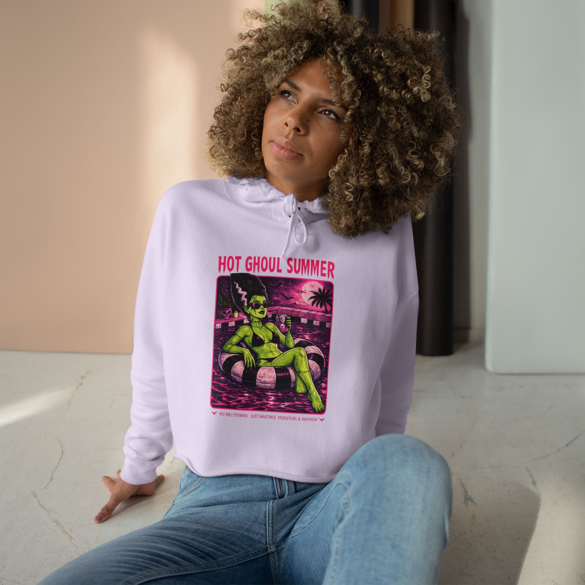 Hot Ghoul Summer Crop Hoodie